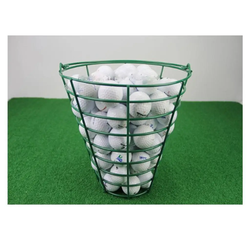 Golf Ball Equipment Metal Basket Container Bucket Contains 0 