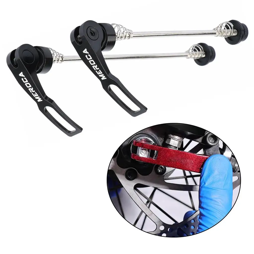 1Pair MTB Bike Axle Replacement Quick Release Wheel Front Rear Skewers