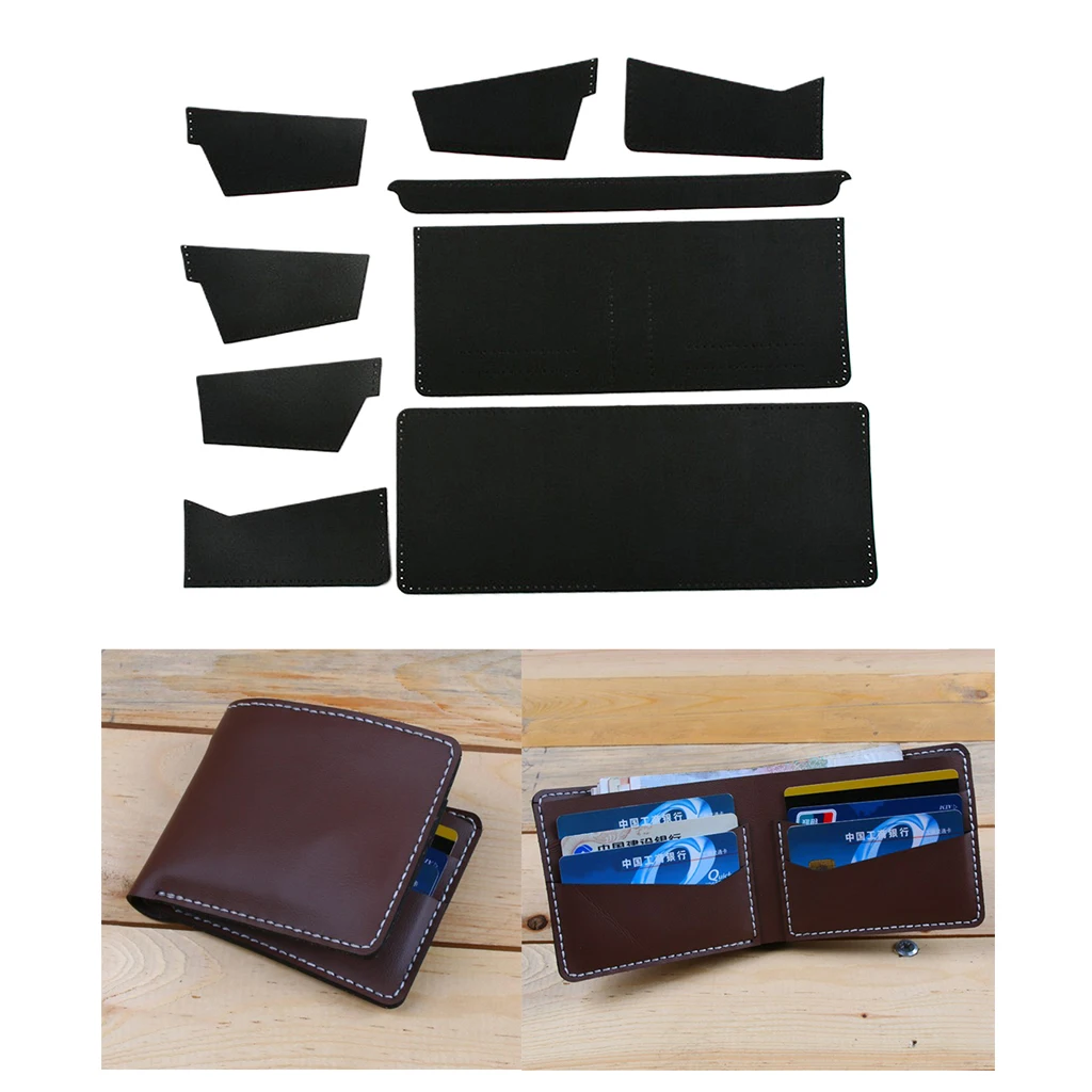 DIY Leather Purse Wallet  Leather Craft  - with Punched Tooling Leather and Pre-finished Liner Part