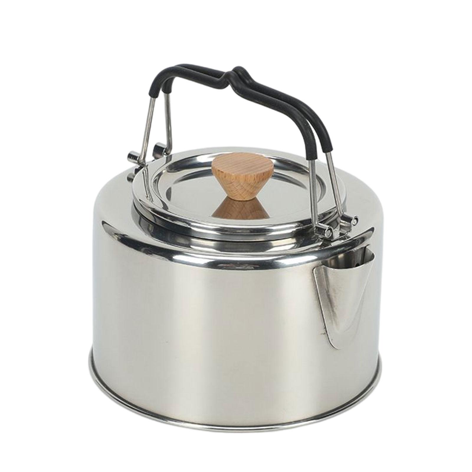 Portable Camping Kettle Teapot 1L Kettle with Lid for Kitchen Camping Picnic