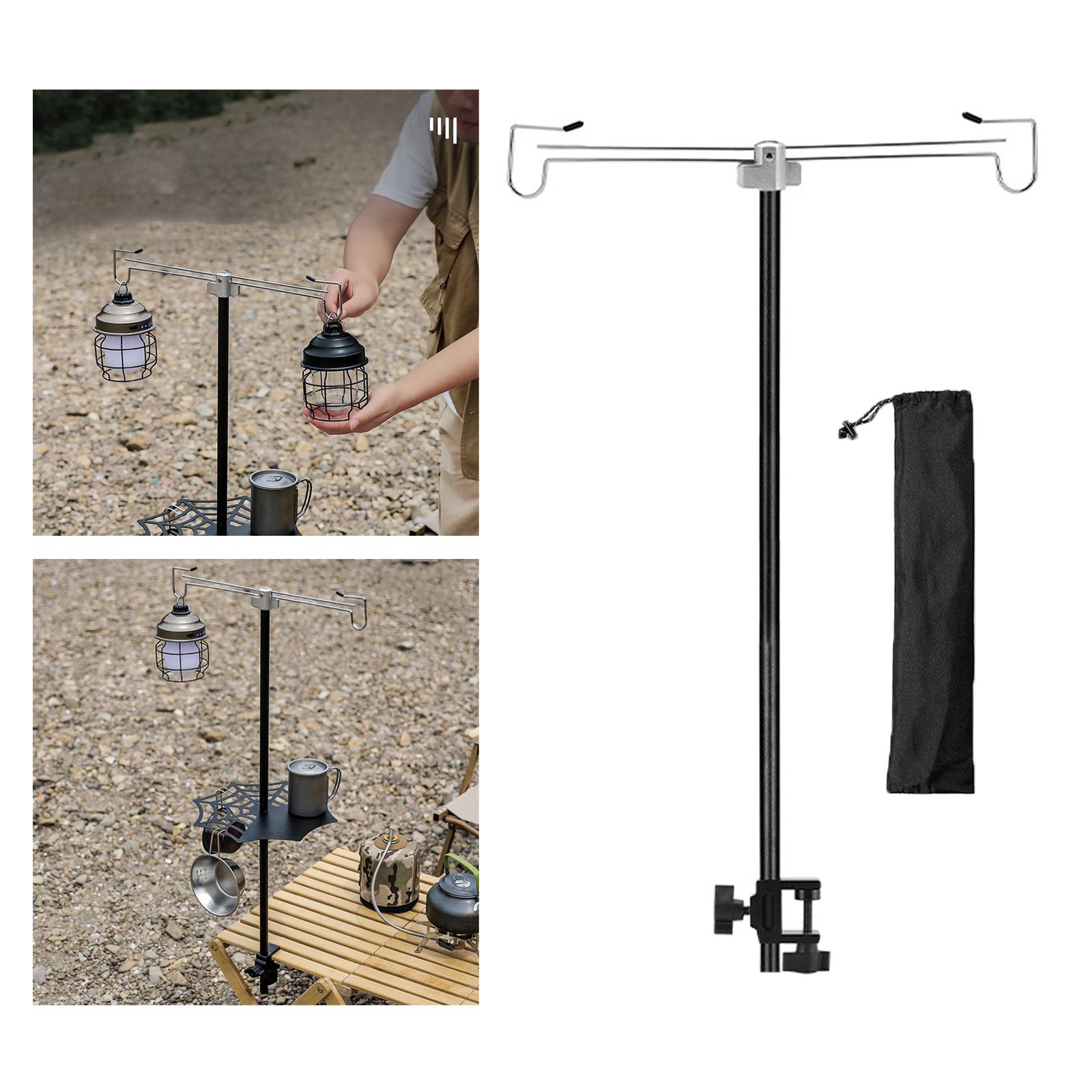 Lantern Stand Adjustable Post Tent Rod Outdoor Camping Lamp Pole for Picnic