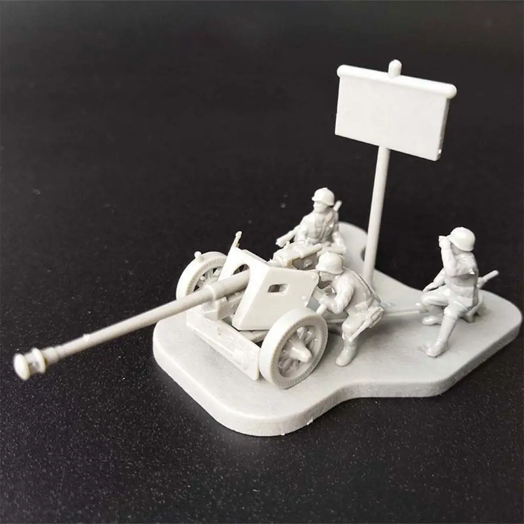 Antitank  Model Puzzles Educational Toys Assembly Model M1938 1:72 4D Collections  Model Toys