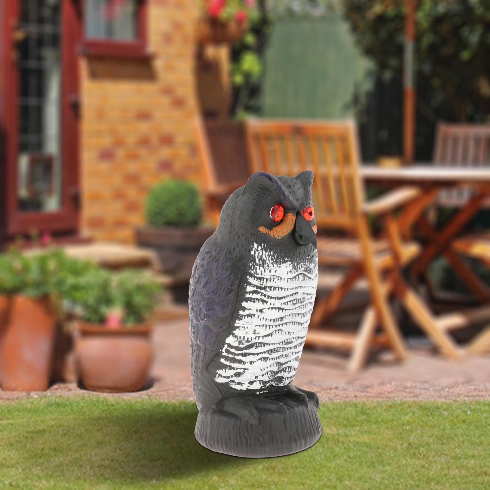 Description Picture 3 of itemFake Owl Decoy Hunting Deterrent Bird Reject Pigeon Cat Crow Scarer Repeller Pest Control for Hunting