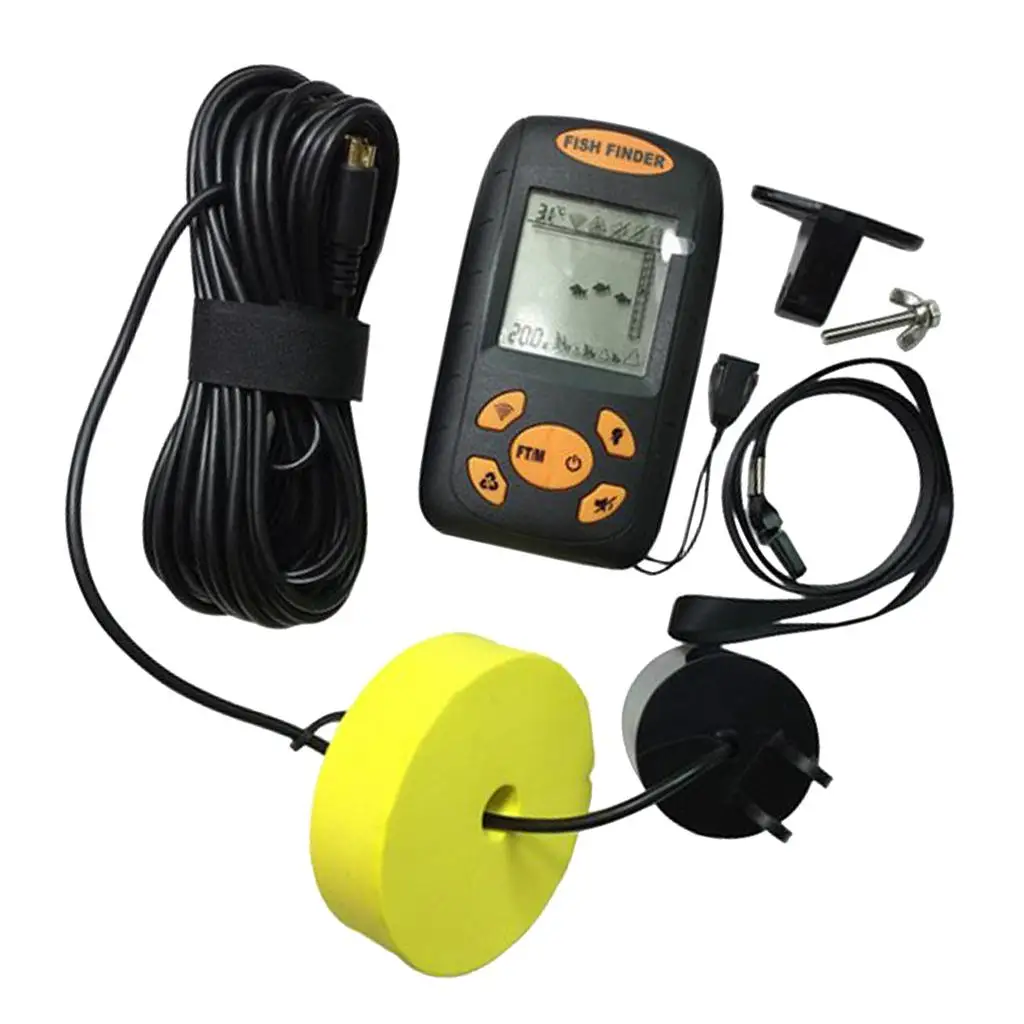 LCD Dispaly  Fishing Finder Portable Fish  Fish Depth Locator with  Sonar Sensor