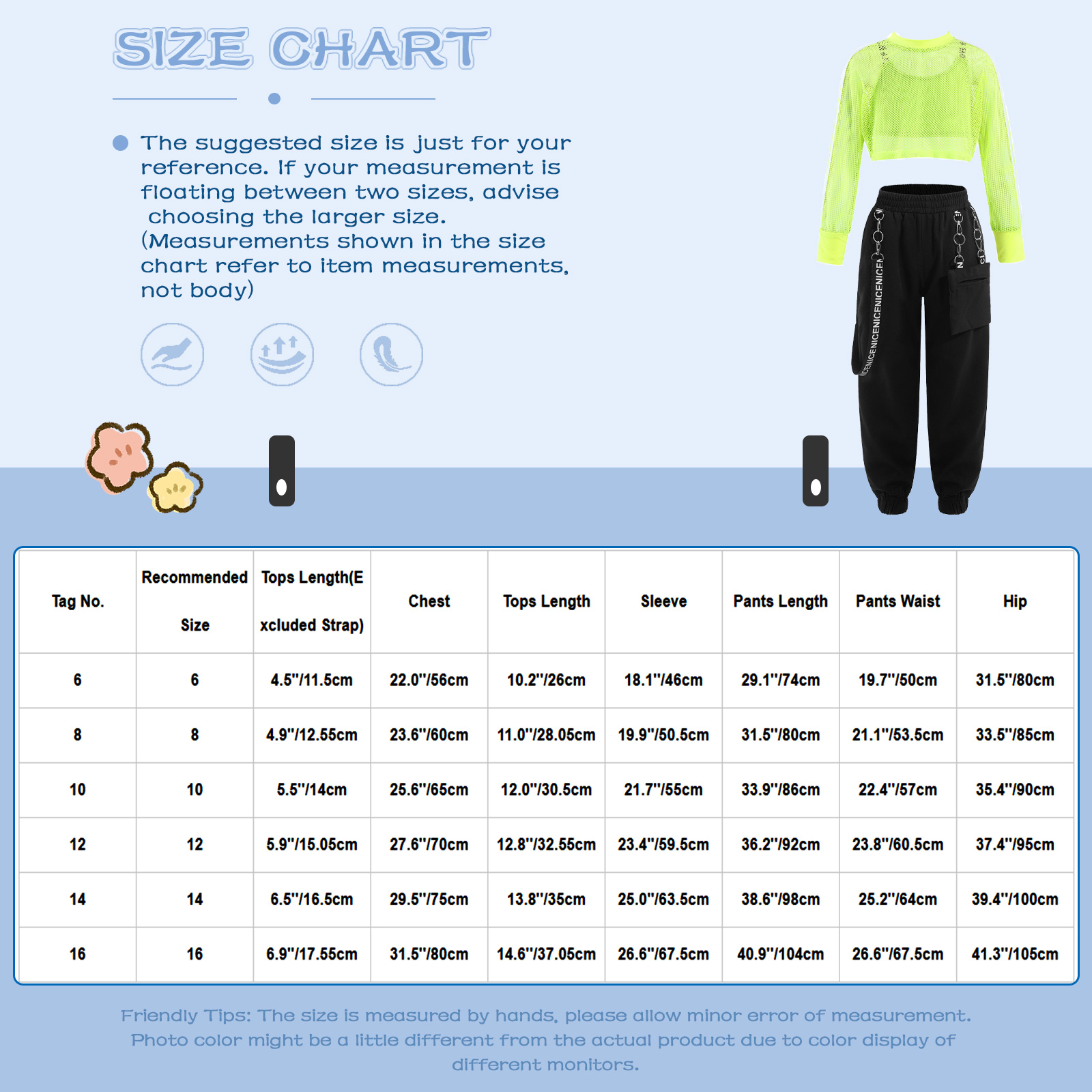 Kinder Mädchen Sportswear für Hip-Hop Jazz Dance Workout Skateboard ing Letter Print Kordel zug Kapuze Sweatshirt Weste Crop Top Hose – Detail 14