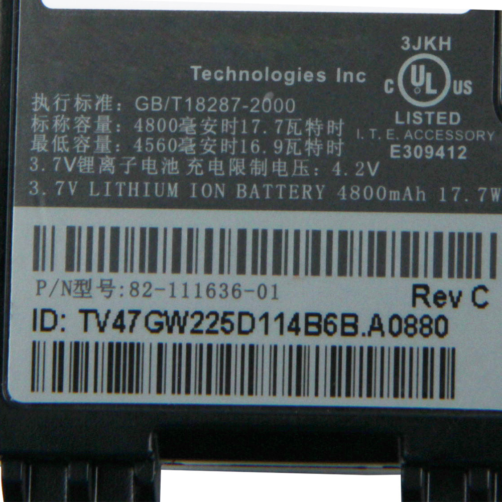 Bateria de substituição original para motorola zebra