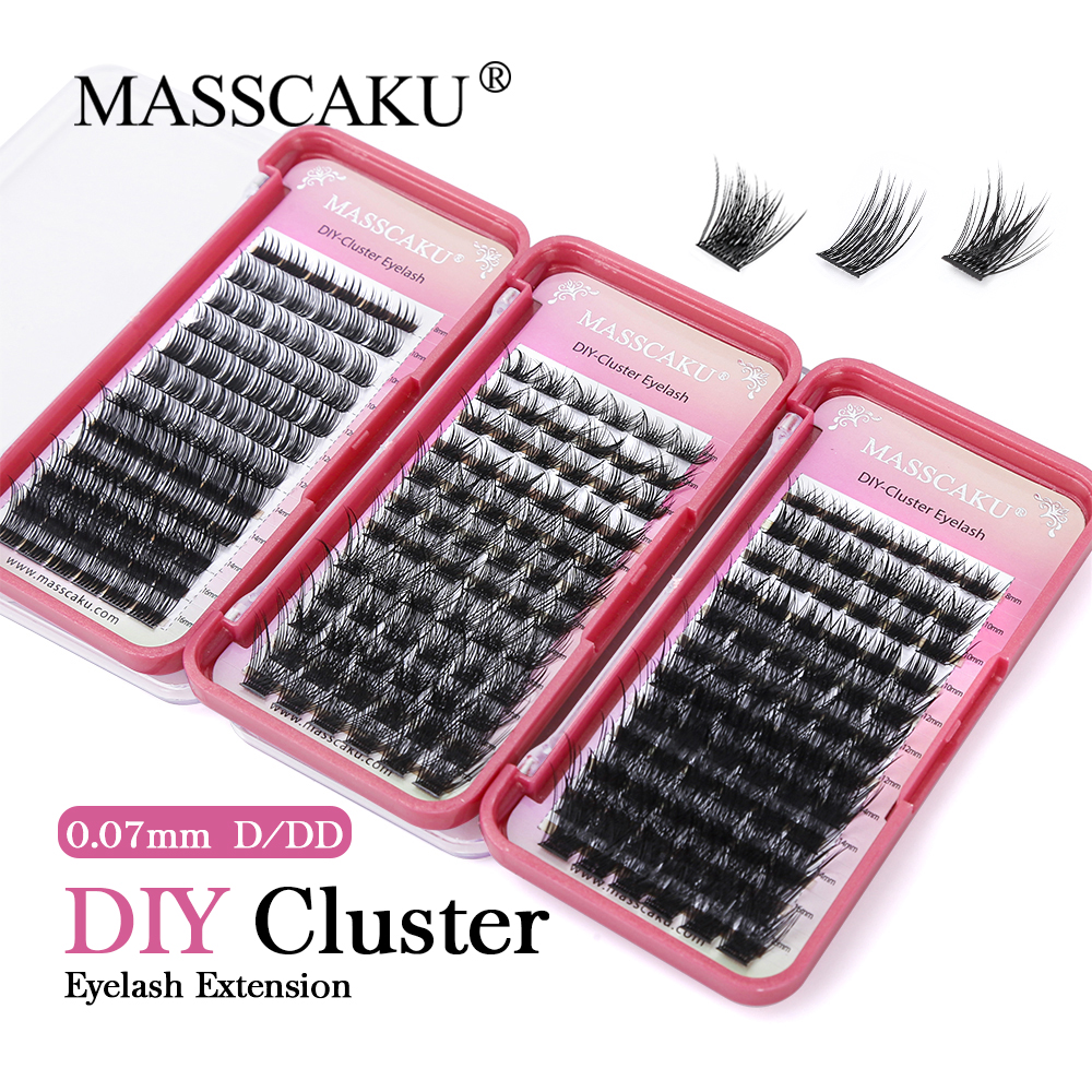 Best of MASSCAKU Natural Volume Primor Material Cluster Lashes Extensions Strong Individual Eyelashes Beauty Salon C / D Curl Wholesaler Reviews & Tips