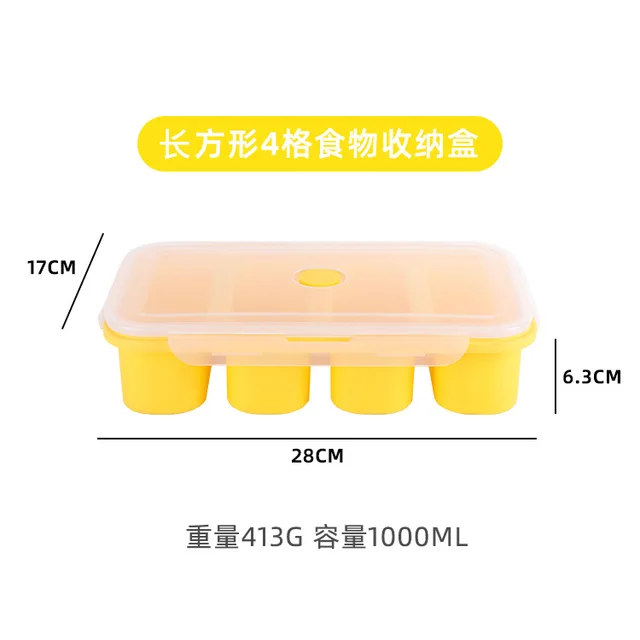 Giant Storage for Food Meal Sauce with Lid Cozinha Silicone Freezer Trays  Extra Large Soup Ice Cube Tray Food Freezing Molds - AliExpress
