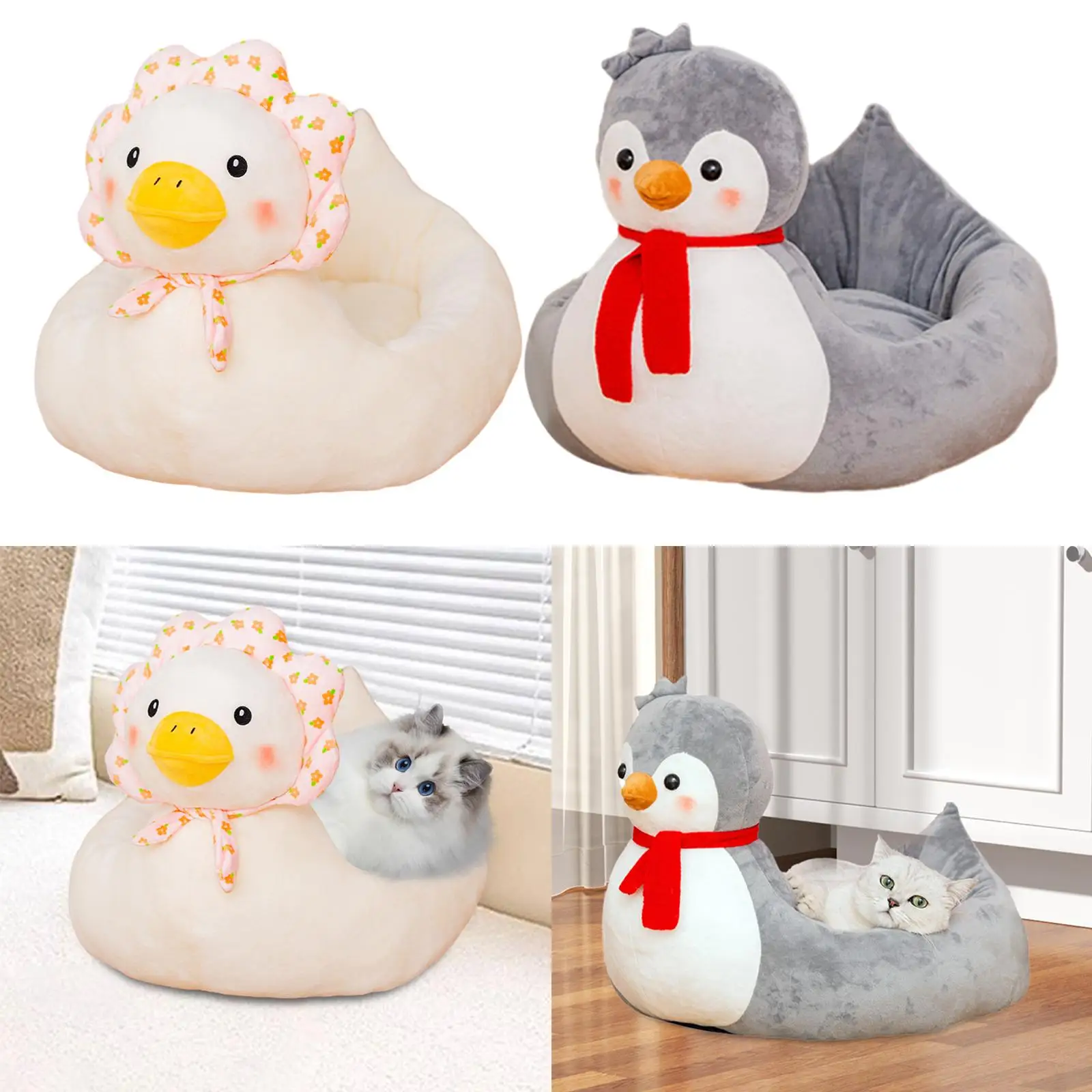 Dog Bed 40x35cm Comfortable Pet Supplies Cat Nest Bed for Indoor Cats Small Animal Winter Bed for Puppy Playing Outdoor Indoor