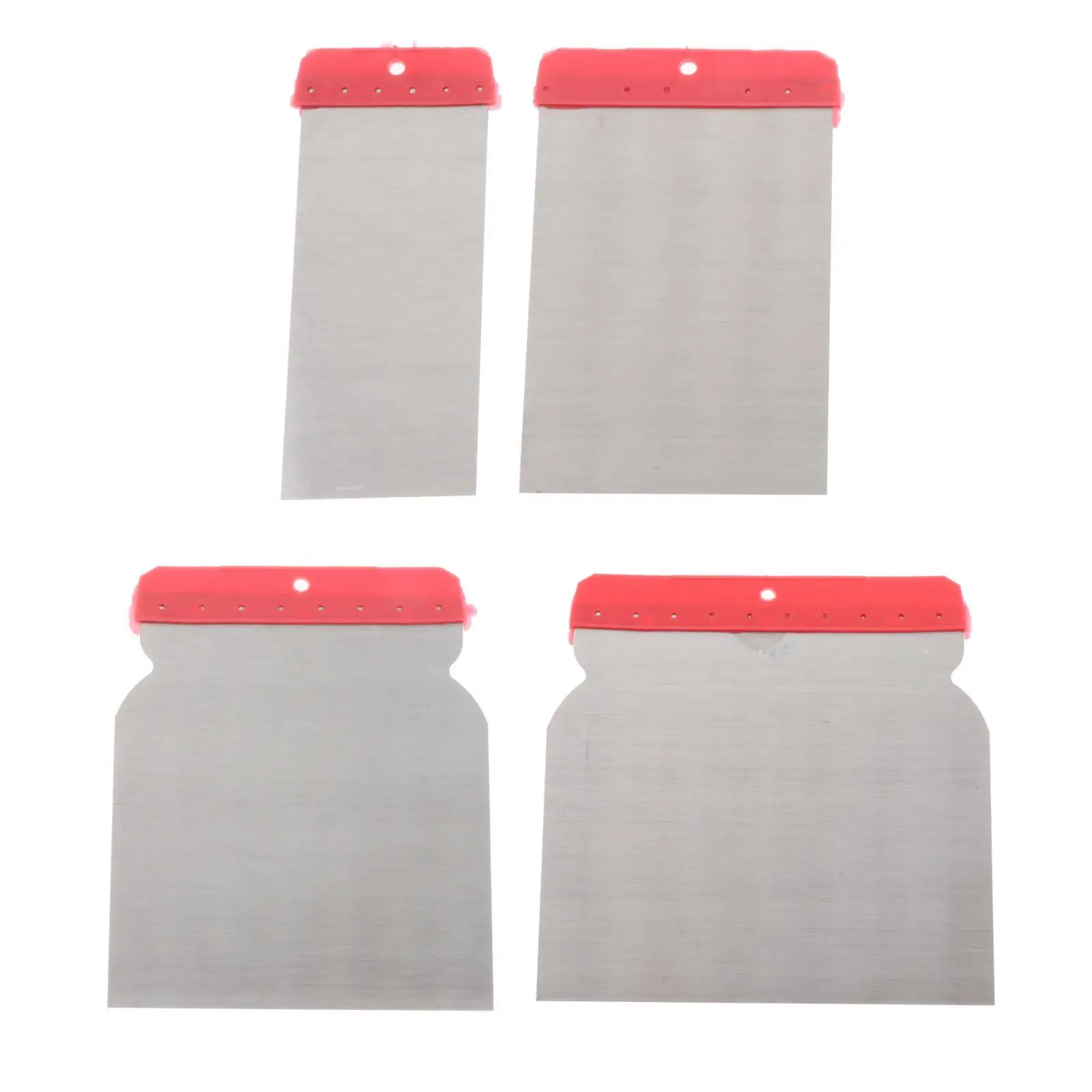 4Pcs Putty Knife Applying Putty Plaster Cement Repairing Drywall Spreading Scraping Walls Comfort Handle Wall and Paint Scraper