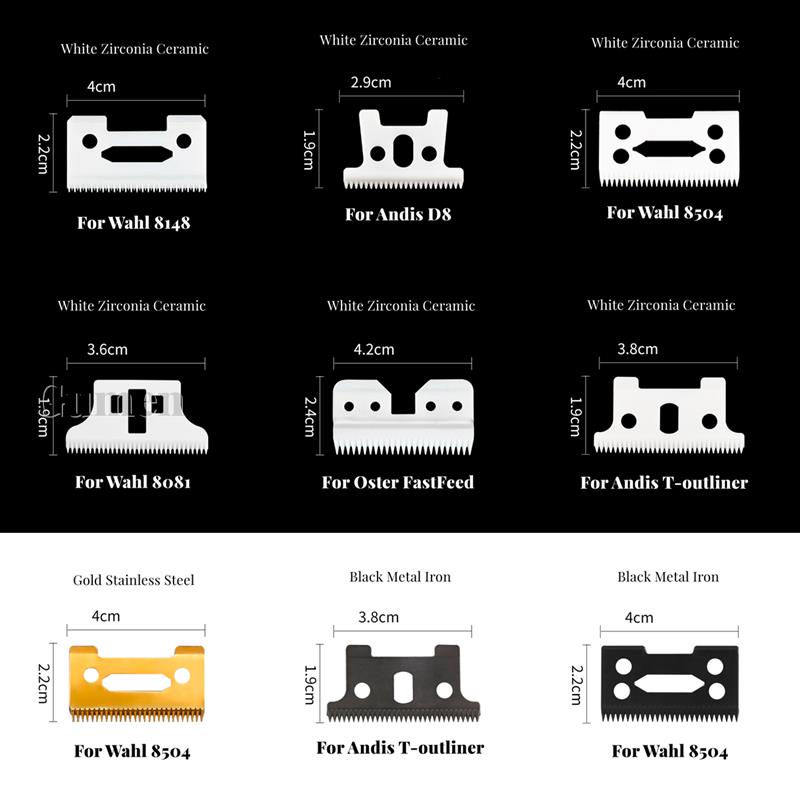 Best of Electric Hair Clipper Blade Ceramic Stainless Steel For Wahl 8148 / 8504 / 8081 With Box For Oster FastFeed Reviews & Tips