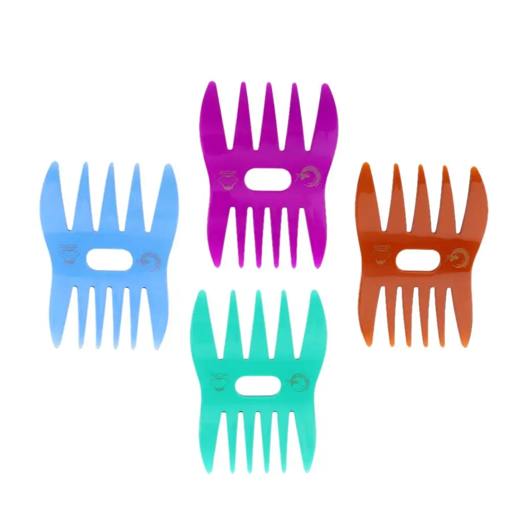 Pocket Hair Comb Beard & Mustache 2 Sides Human Hand Fingers Design Combs for