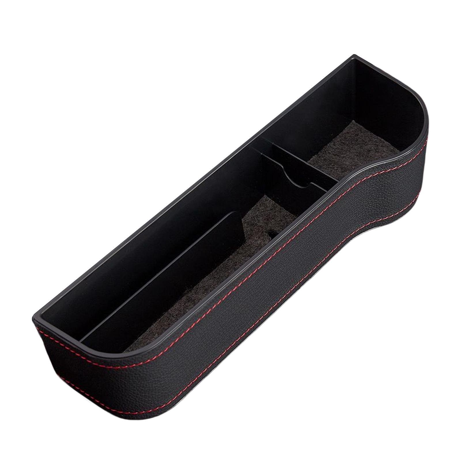 Car Seat Gap Filler PU Leather Auto Console Side Storage Box for Phones