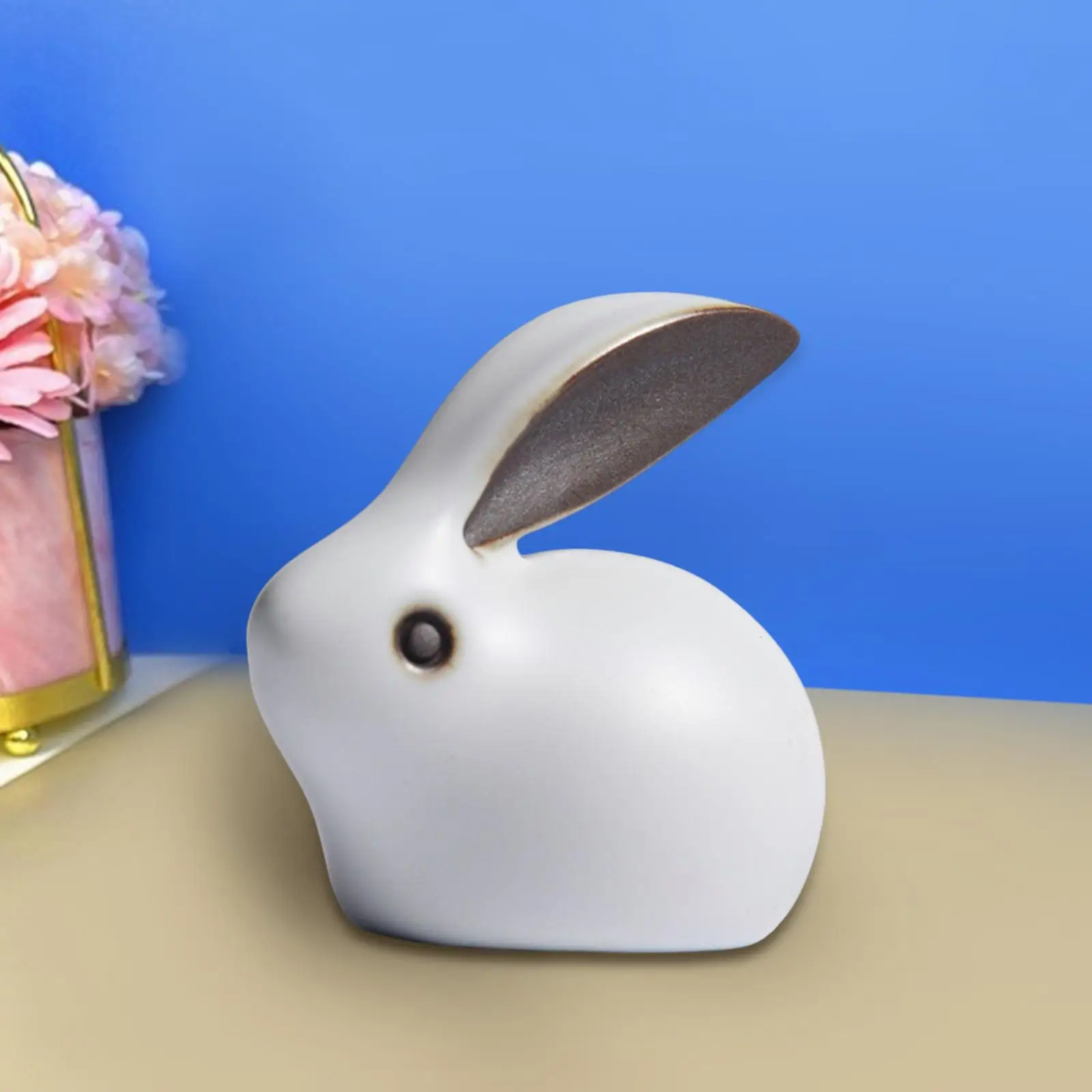 Tea Pet Rabbit Statue Ornament for Tea Decoration Tea Accessories Tabletop