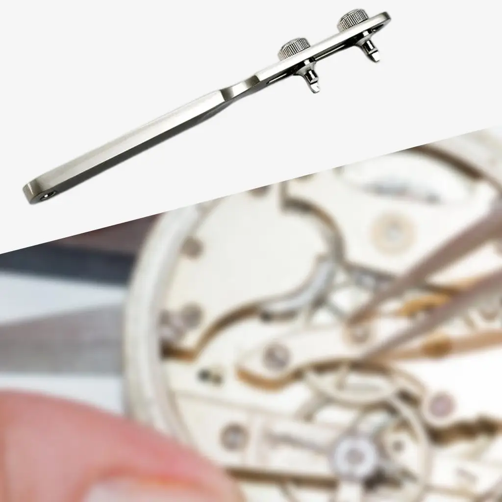 Hellery Adjustable Watch Back Case Opener, Wrench  Back Cover Opener,