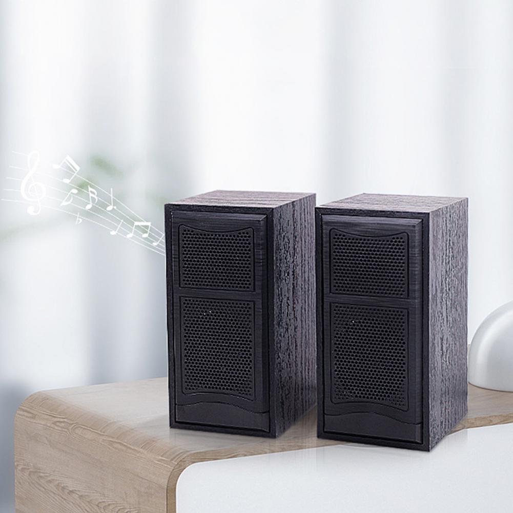 Title 2, Wooden Speakers 1 Pair Practical Sturdy Portabl...