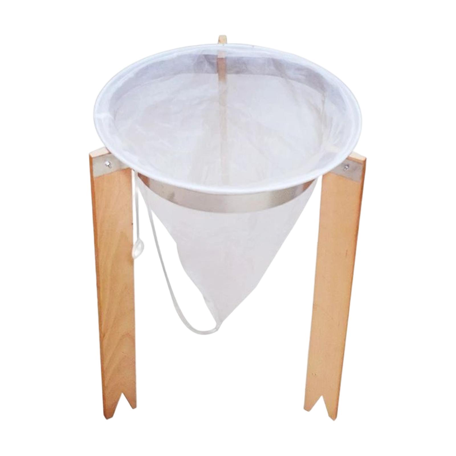 Fine Mesh Honey Strainer Filter Stand Extractor Purifier Equipment Supplies Net for Honey Processing Beekeeping Apiary Garden