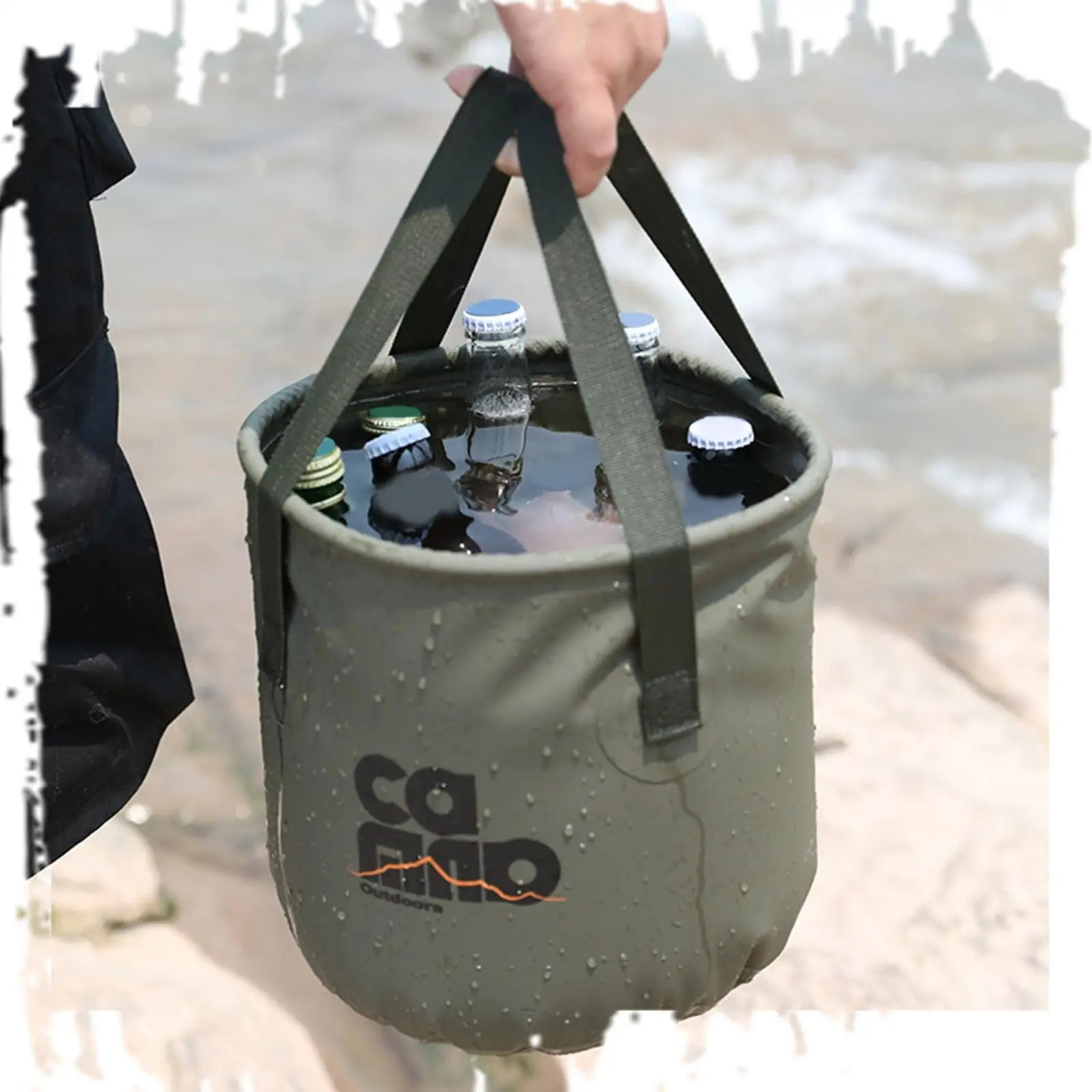 Collapsible Bucket Water Storage Bag Water Container for Travelling Hiking