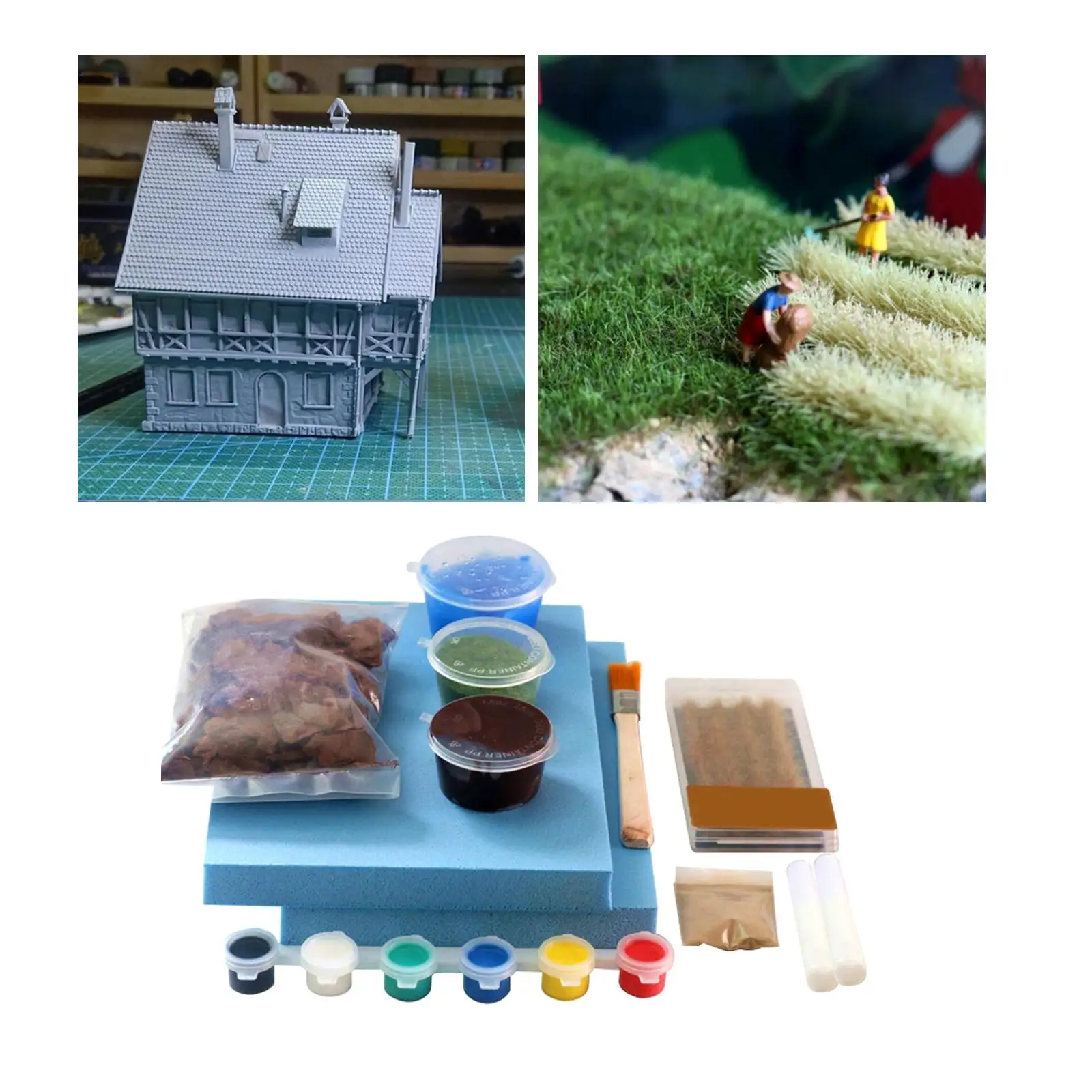 DIY Railway Scenery Kits Crafts Building Material for Accessories Layout