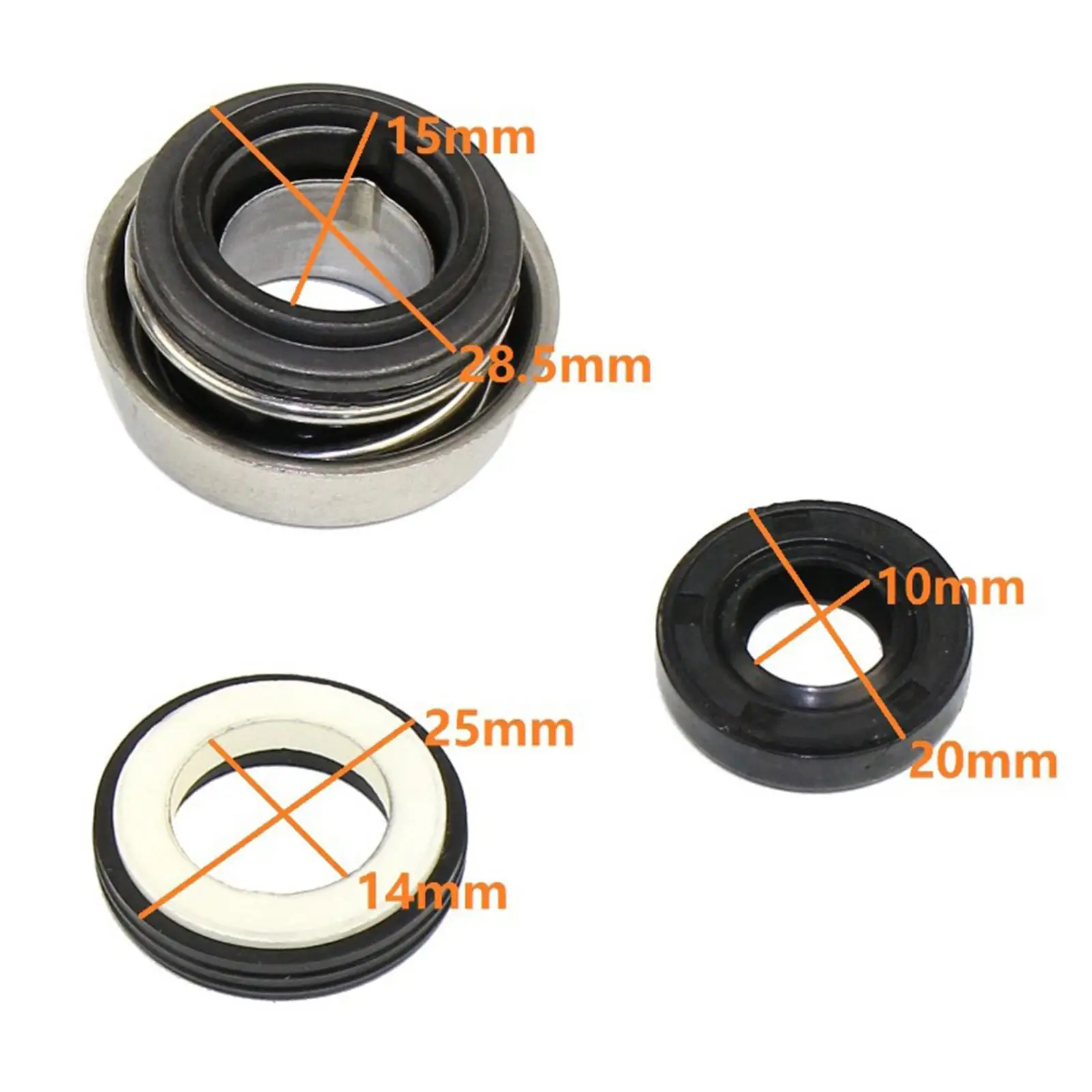 New 10/14 / 15mm Rubber Water Pump Oil Seal Kit for CF188