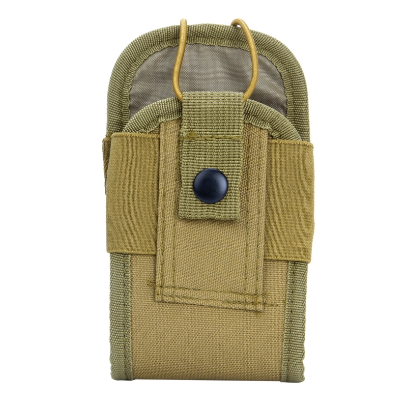 Asixx Support Radio Tactique Pochette Nylon Molle Pour Gilet Ceinture - Étui Téléphone GPS Noir