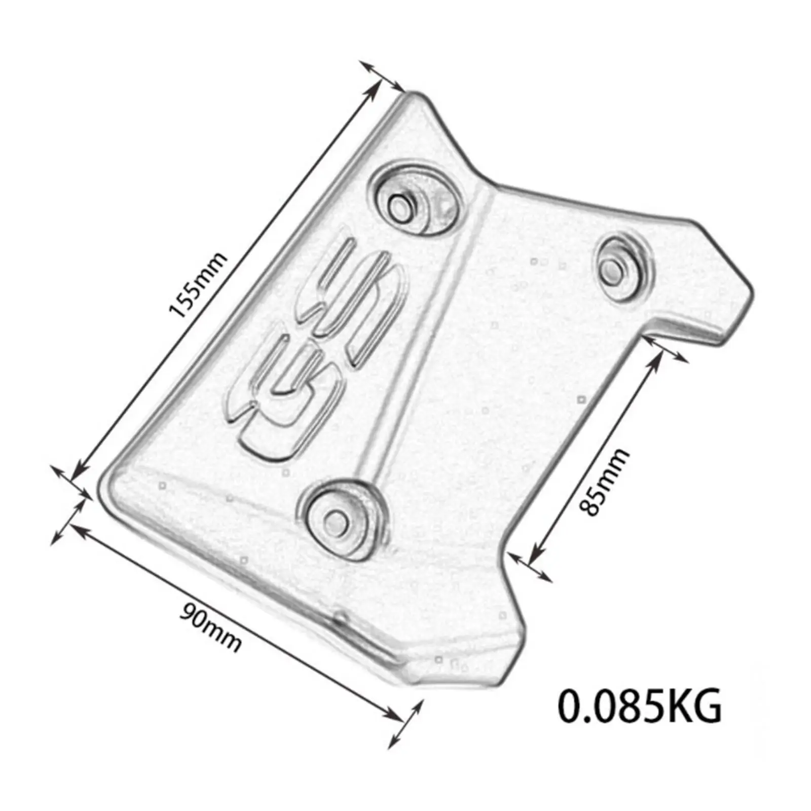 Lohobby Exhaust Fin Covers Frame Filler Panel Protection Guard for R1200GS