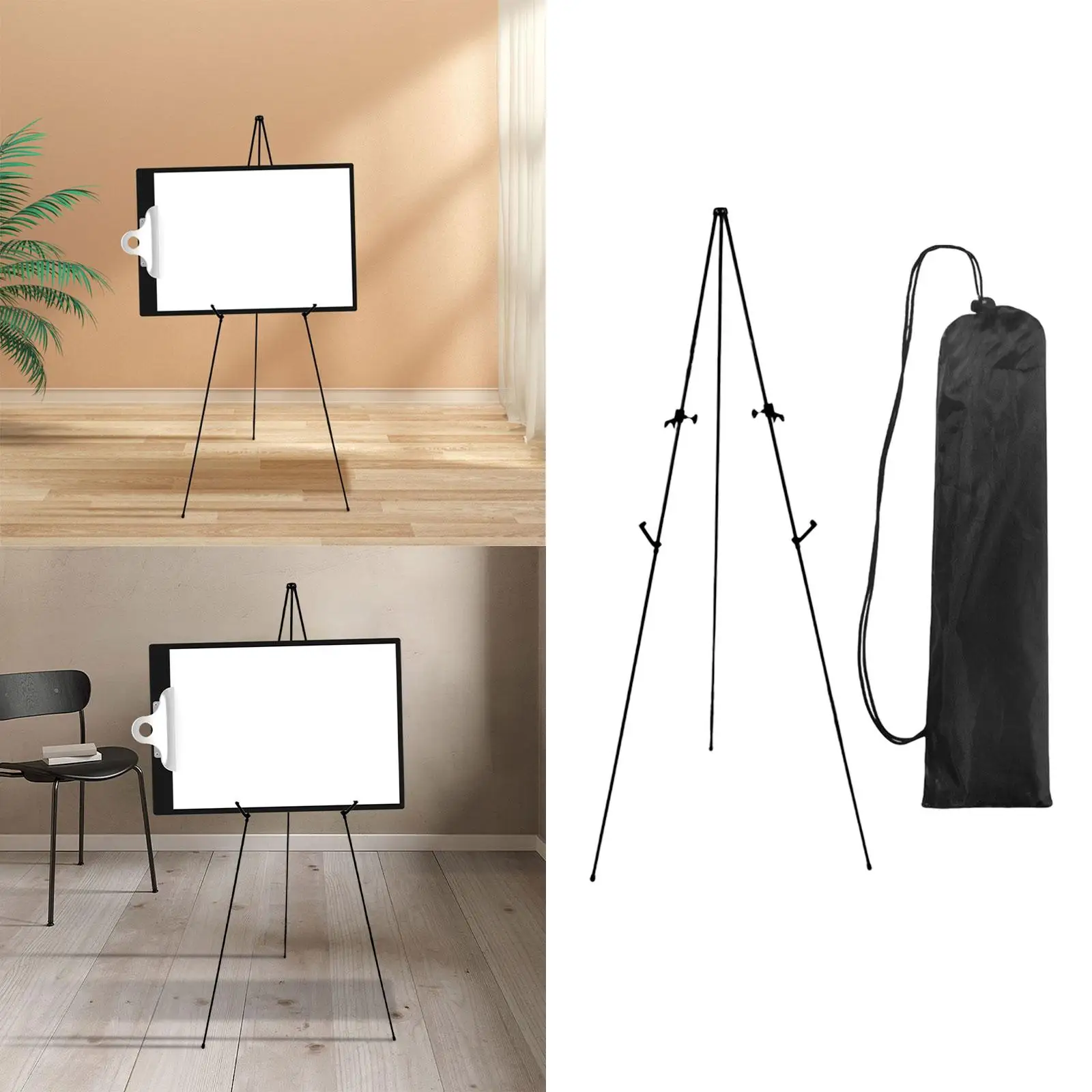 Tripod Display Easel Stand Holder Collapsible Table Top Lightweight Art Drawing Easels for Canvas Party Picture Photo Wood Board