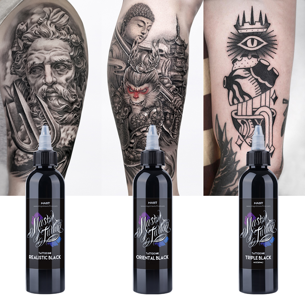 Best of High Quality Mast Tattoo Professional Ink Triple / Oriental / Realistic Black And High White Pigment Tattoo Supplies Tattoo Ink Reviews & Tips