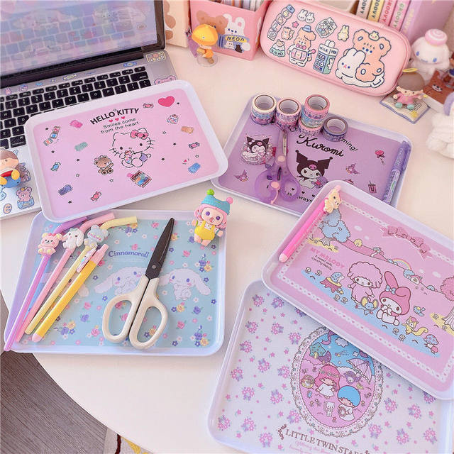 Kawaii Anime Plate, Cinnamoroll Tray, Sanrio Products