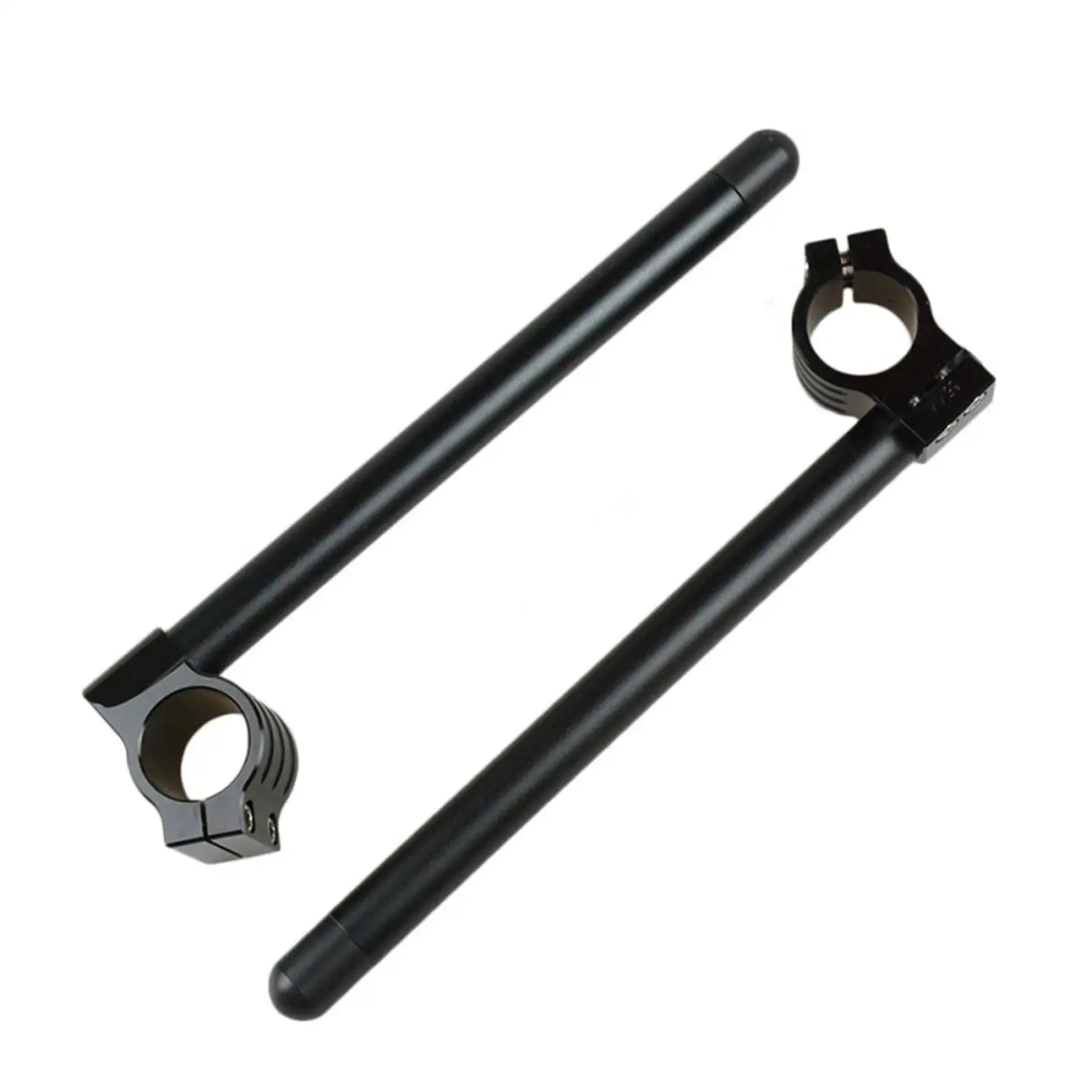 2 Pieces 48 Aluminium Alloy Motorcycle  Handle Bar Handlebars - Black