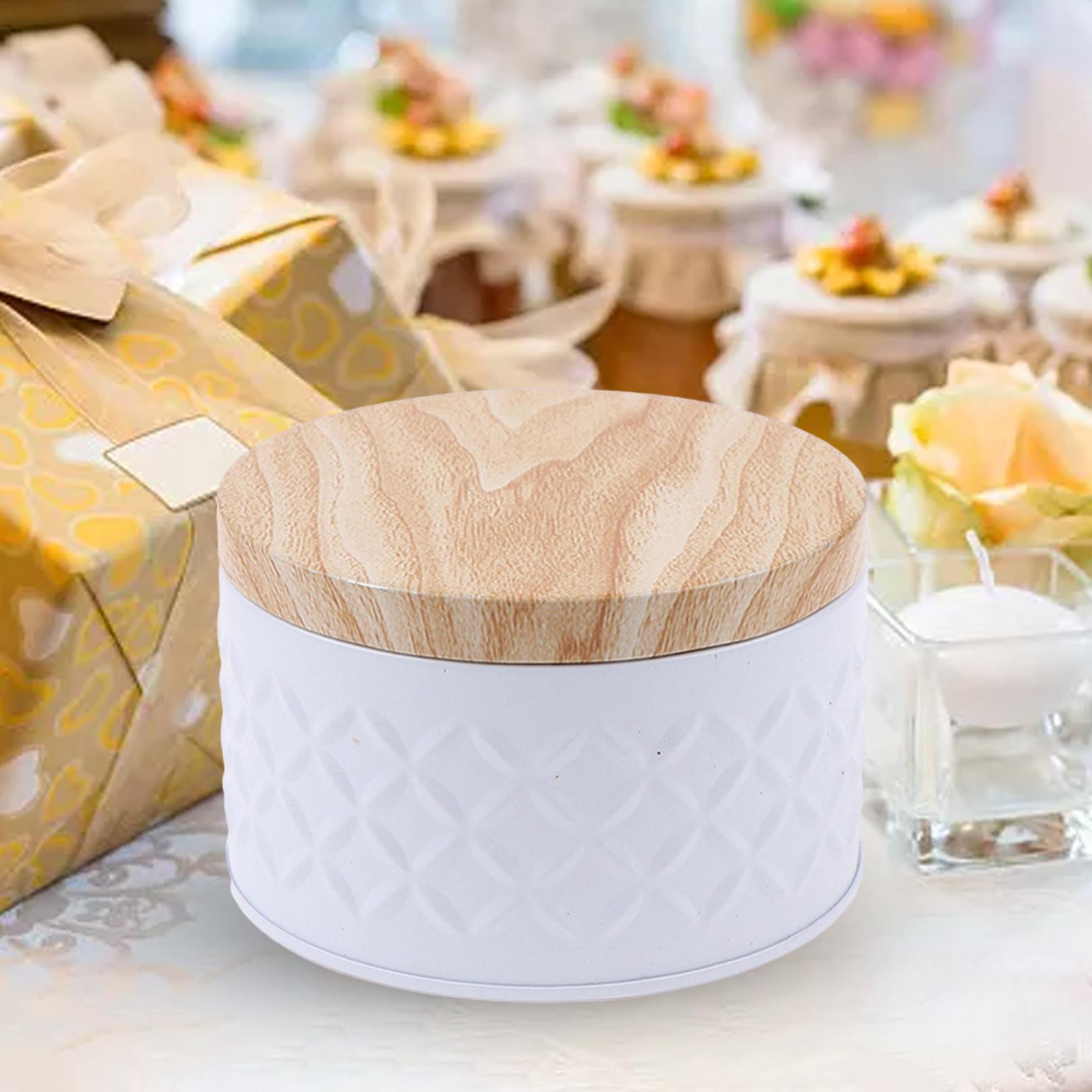 Empty Tins Box Storage Box Organizer Cookie Box Candle Tins Candle Containers for Candle Making Arts & Crafts Gifts Packing