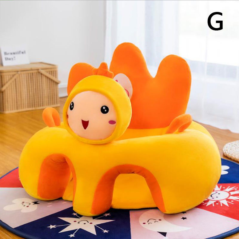 1PC Baby Learning Sitting Seat Support Seat Cover Washable Without Filler Cradle Sofa Chair Without Cotton(Sitting Chair Cover!)