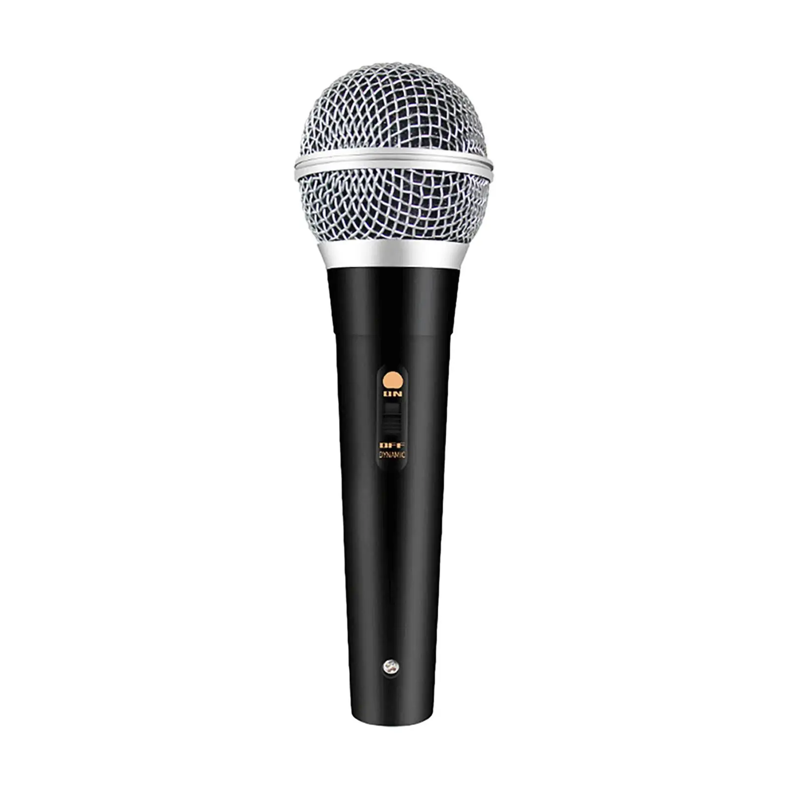 Wired Dynamic Karaoke Mic Microphone Mic Metal Wire Mesh Head Vocalist Microphone 9.8ft Cable for Stage Speech Wedding Durable