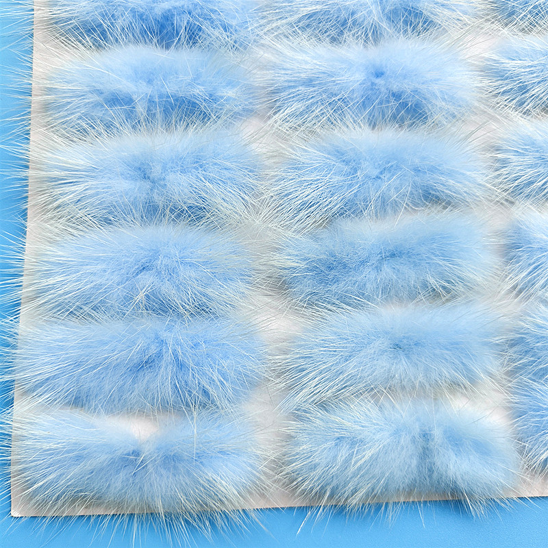 5/10 Stücke 3*7 cm Nerz Pelz Pom-pom Fliege DIY Haarnadel Kopfschmuck Corsage Fliege DIY Bogen Haar Zubehör Telefon Fall Handwerk Material – Detail 13