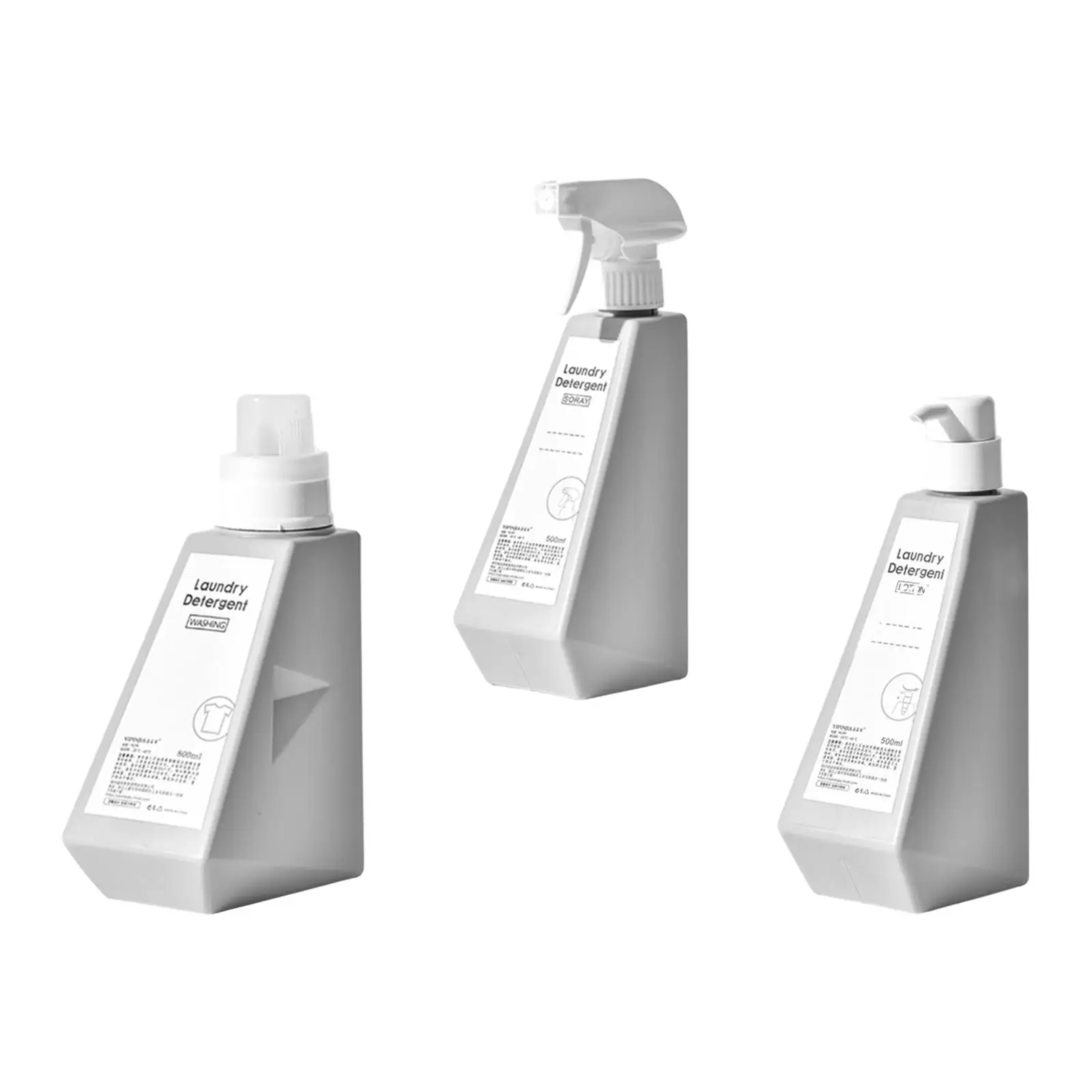 3x Empty Lotion Pump Bottles Liquid Dispenser for Lotions Body Soap Shampoo