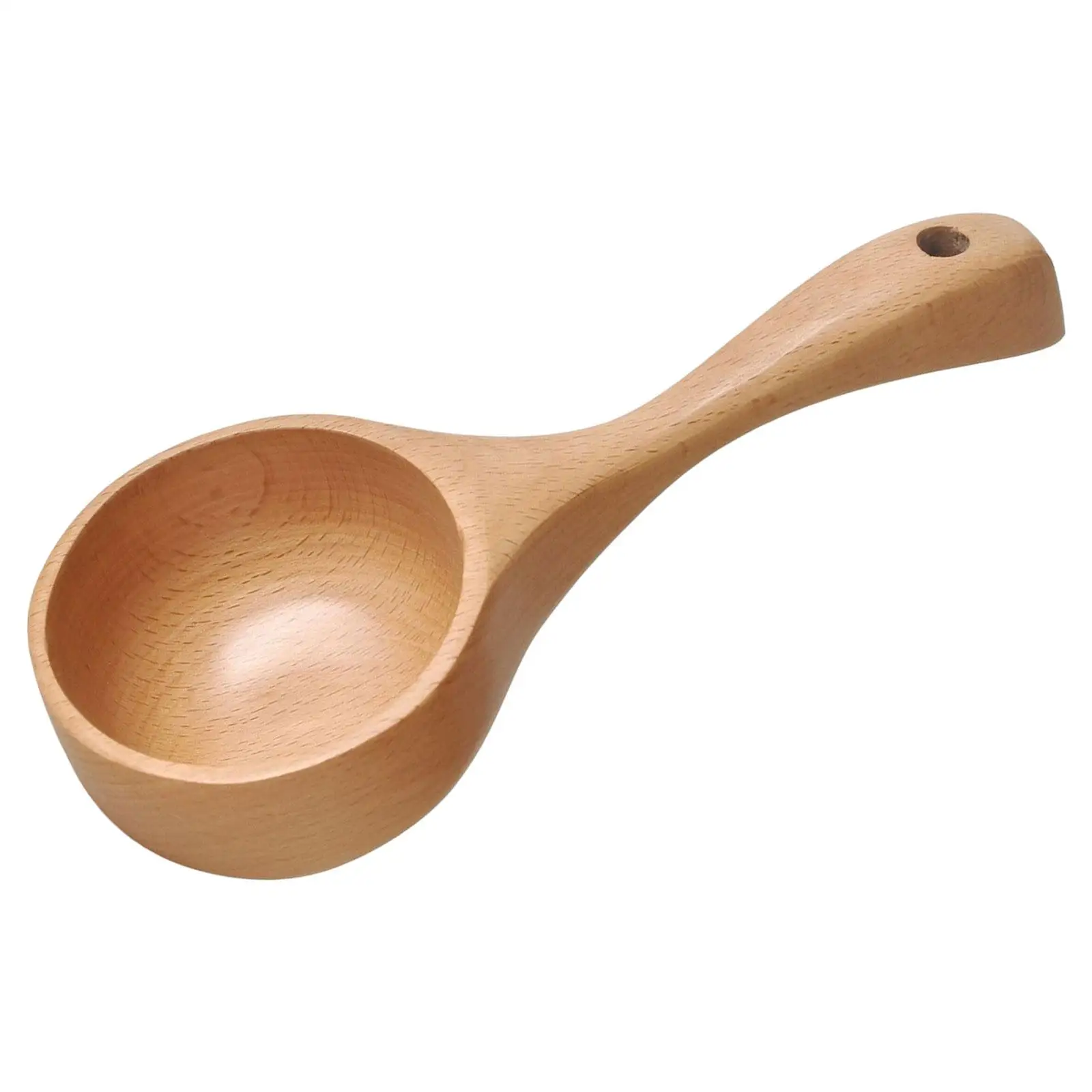 Multipurpose Wooden Ladle Spoon Tableware Handmade Serving Soup Tablespoon for Sauna Canisters Flour Cooking Porridge Rice