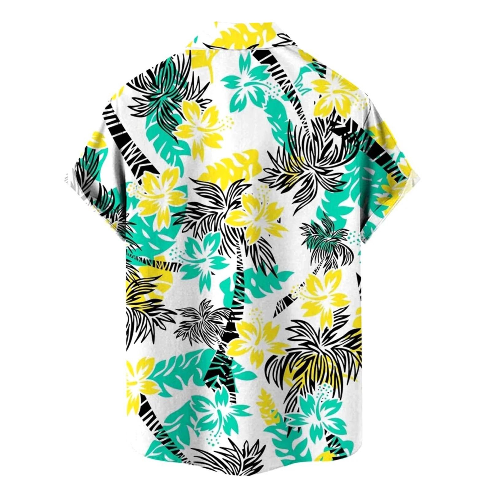 Title 17, Women Hawaiian Shirts Tropical Floral Pineapple...