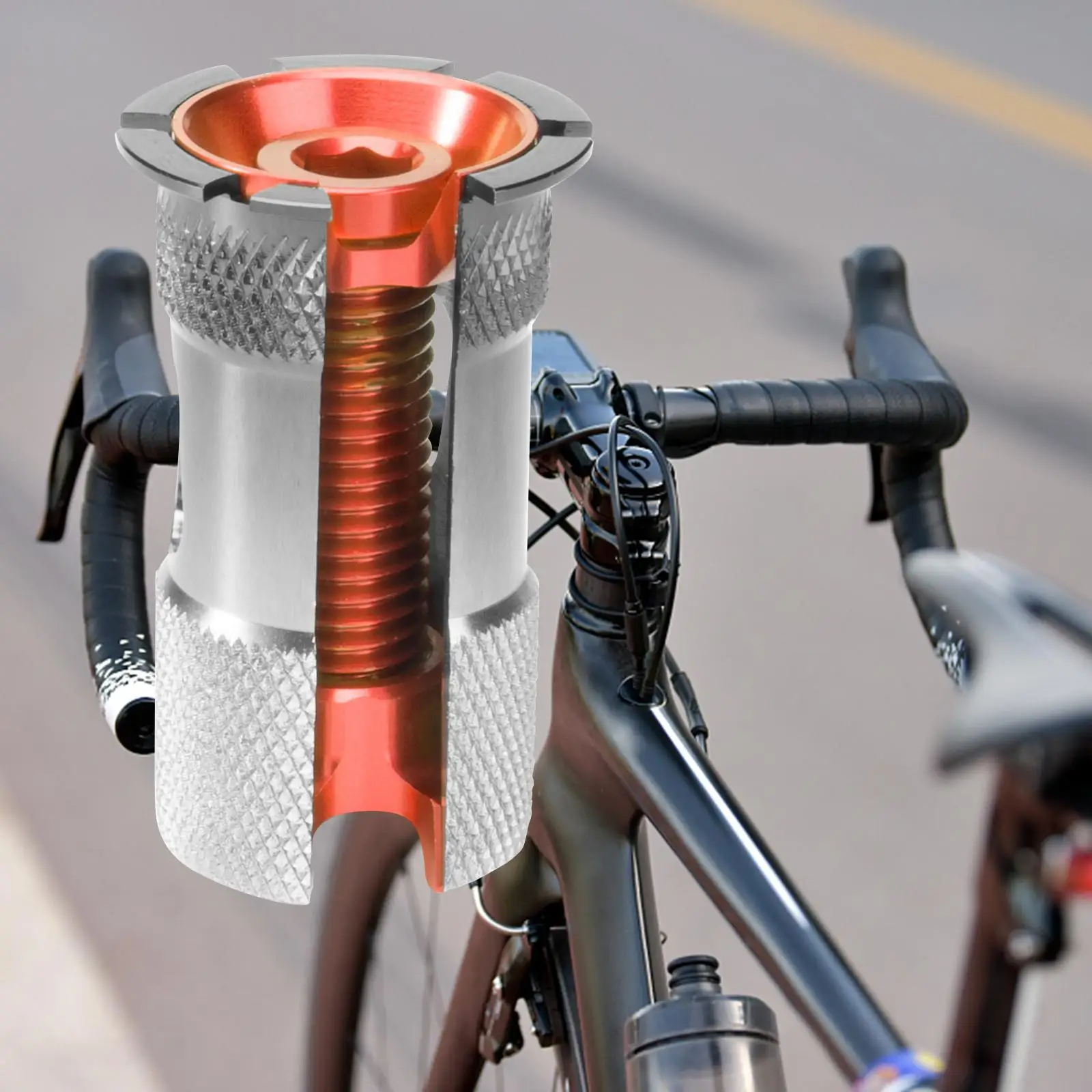 Bike Headset Expander 28.6mm Spare Repair Parts Carbon Fiber Front Fork Expanding Plug