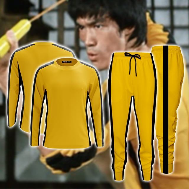 Bruce Lee T shirt Pants Adults Yellow Wushu Uniforms Kung Fu Set Wu Shu Chinese Costume Clothes for Men Martial Arts Sets AliExpress