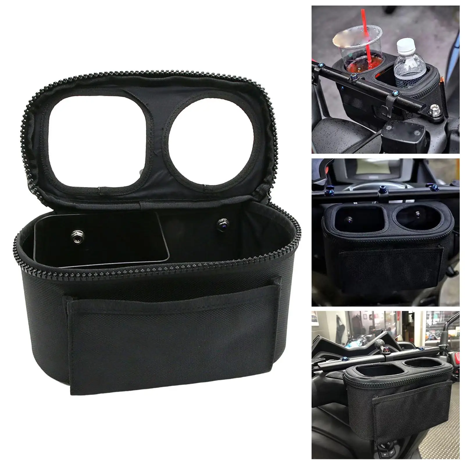 Motorcycle Cup Holder Storage Bag Universal Water Cup Holder for Motorcycle