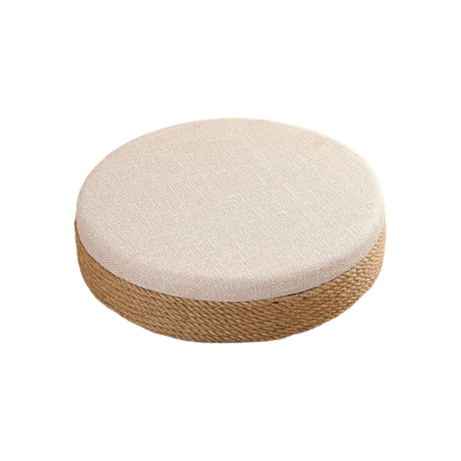 Round Cushion Pouf Mat Ottoman Seat Pad Tatami Floor Pillow for Balcony Home Living Room Dining Room Decor