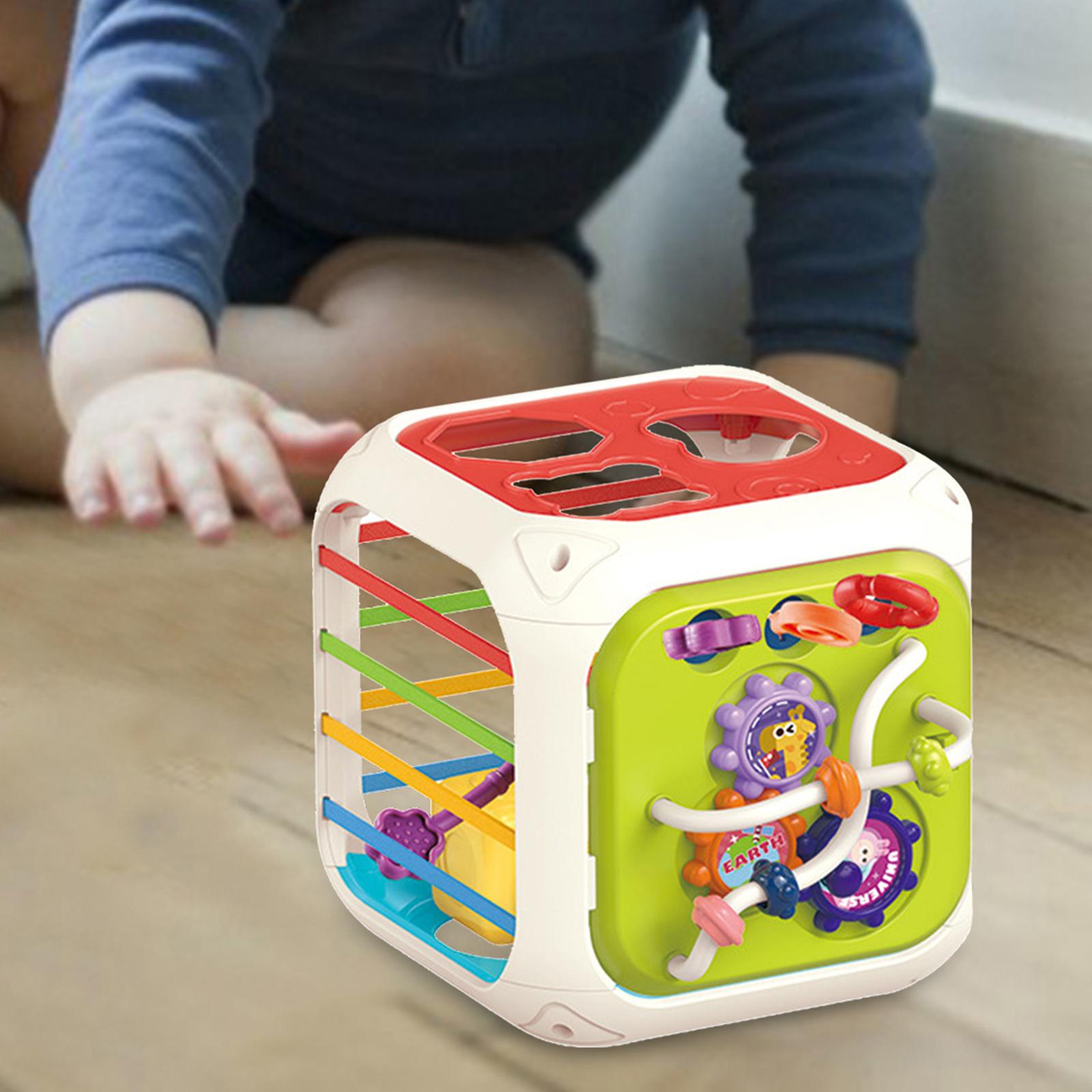 Montessori Baby Shape Sorter Toys Early Developmental with Elastic Bands Color Recognition for Children Baby Birthday Gift Kids