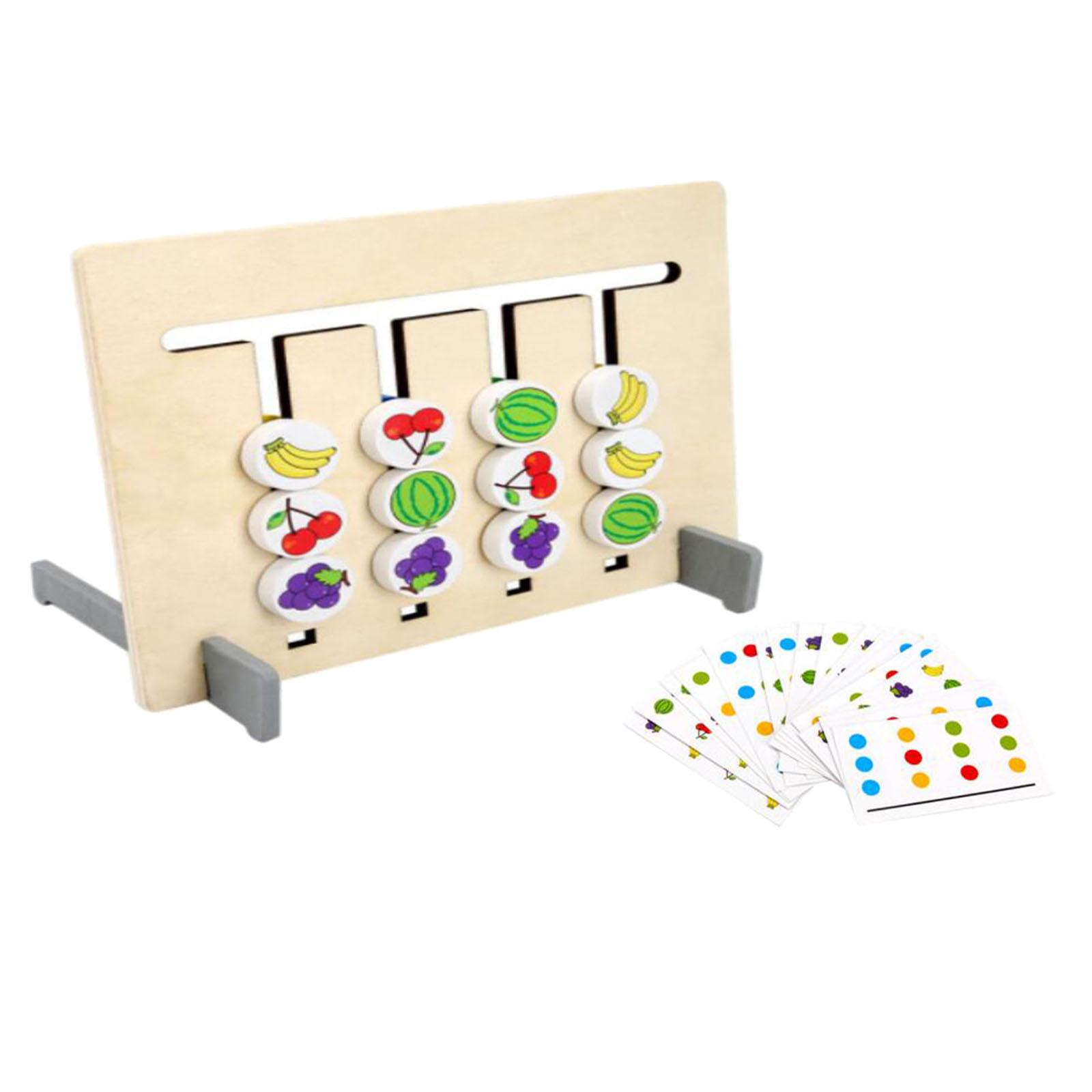 Matching Puzzle Toy Wooden Multipurpose Gift for Nursery Preschool Kindergarten