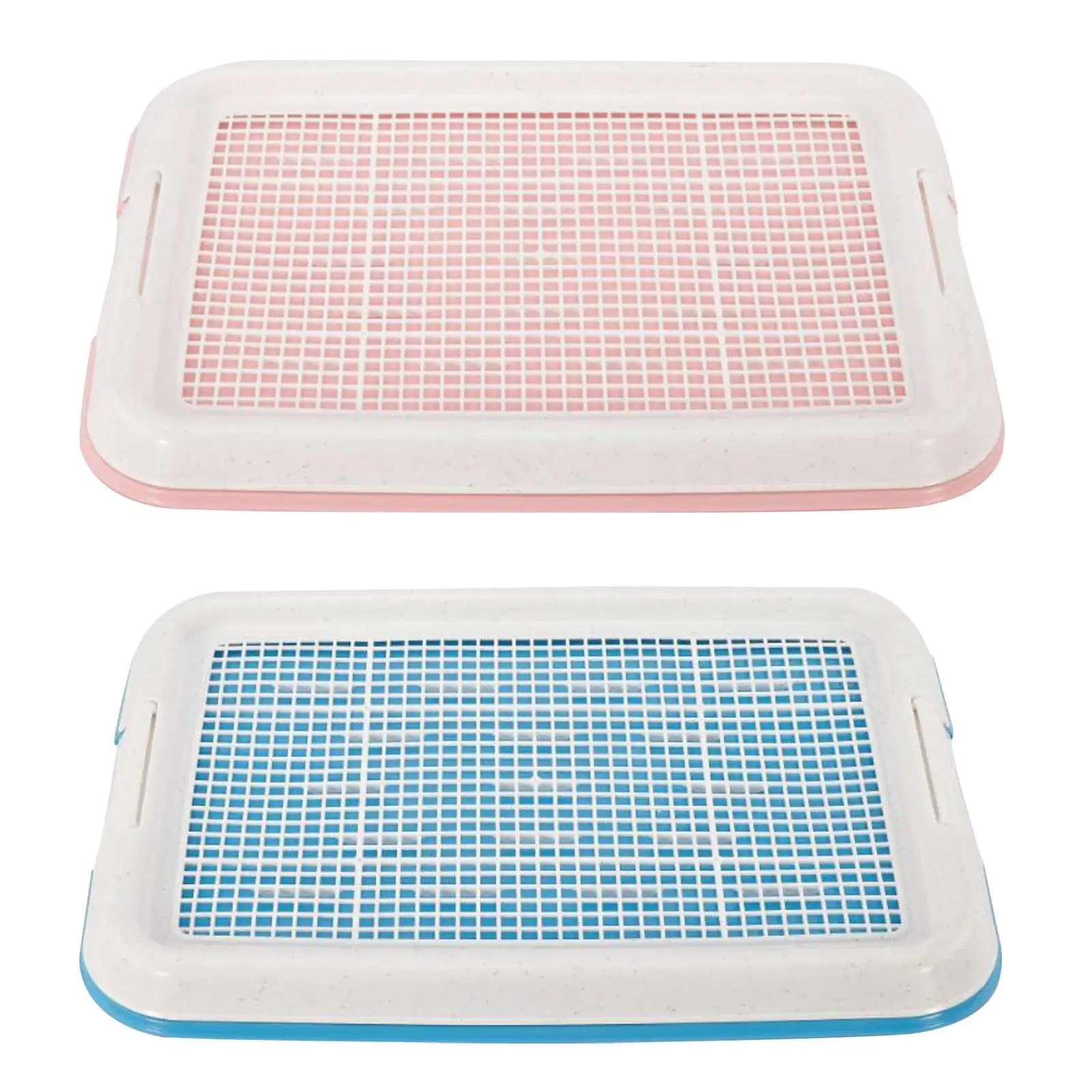 Dog Potty Toilet Training Tray Indoor Outdoor 18.5x13.8 inch Mesh Potty Training Tray Dog Potty Pan for Small Size Dogs Puppies