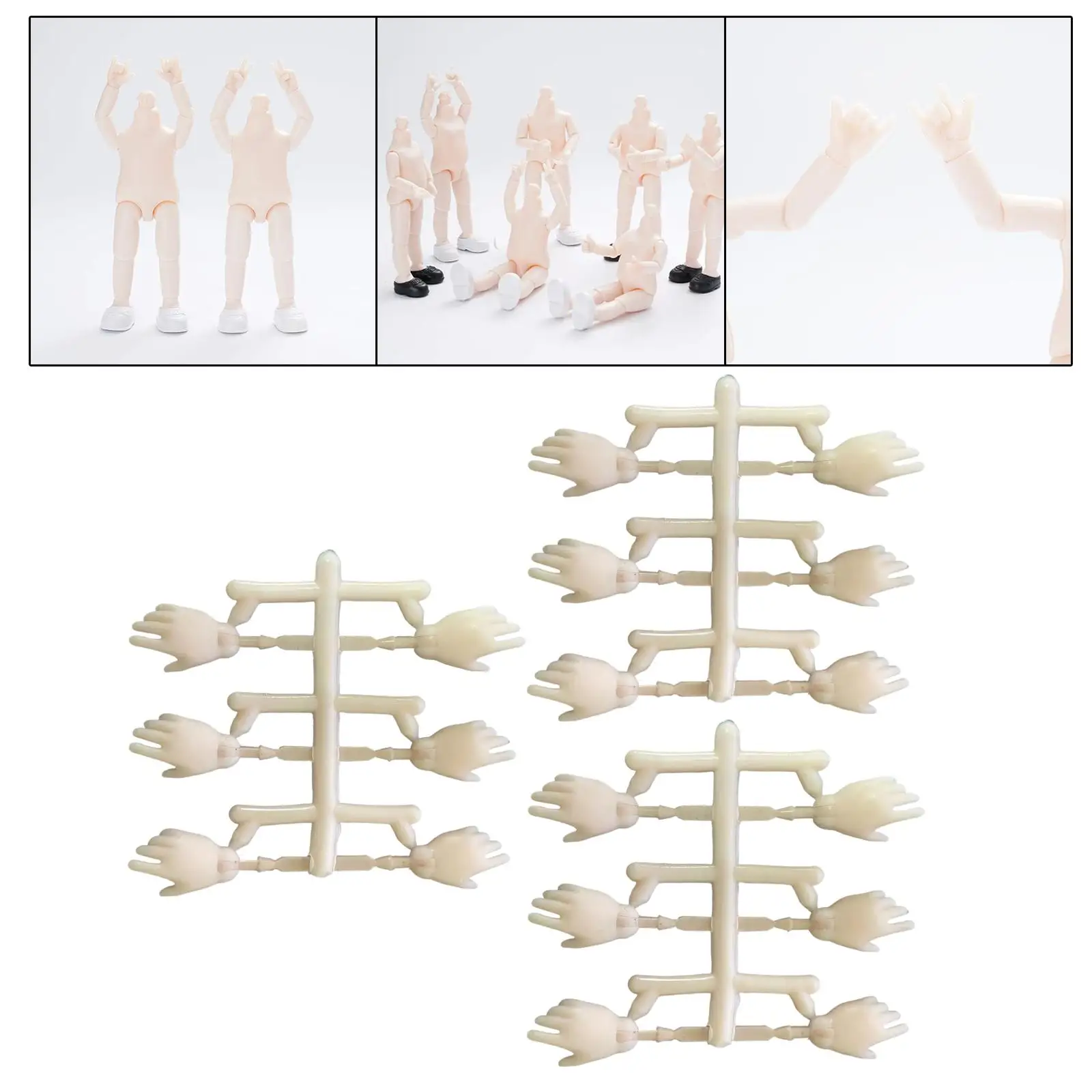 Dolls Movable Hands Accessories Replacement Moveable Joints for 16 cm Dolls