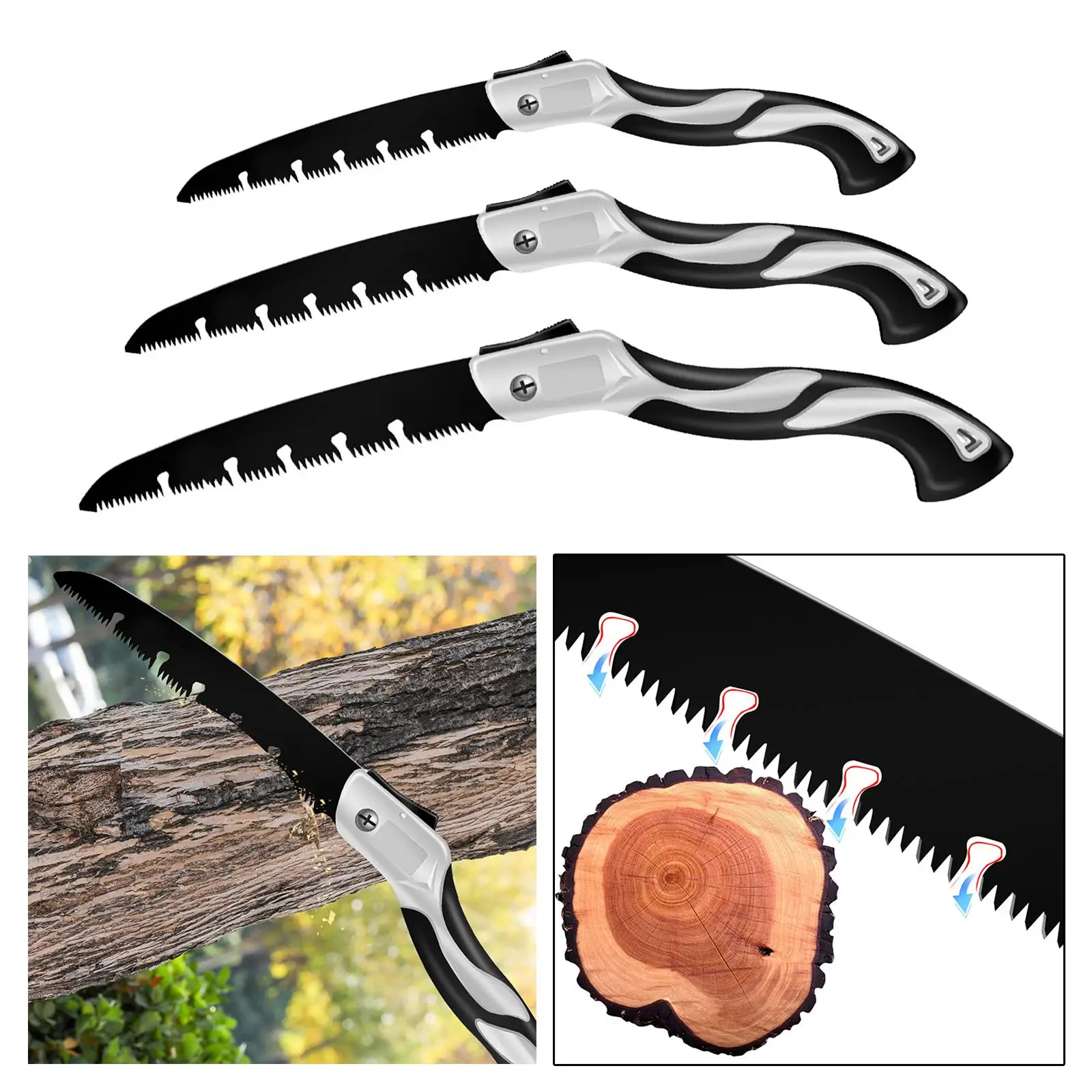 Woodworking Saw Household Tool Hand Saw Pruning Saw Folding Saw for Outdoors Bushcraft Hiking Garden Gardening