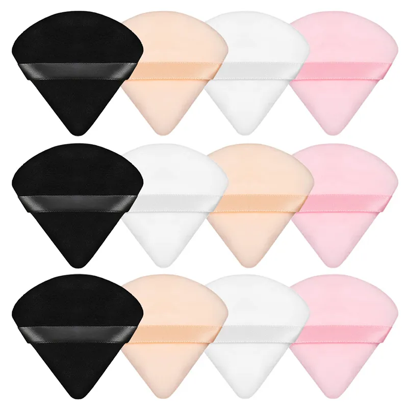 Best of 2 / 12Pcs Triangle Velvet Powder Puff Make Up Sponges For Face Eyes Contouring Shadow Seal Cosmetic Foundation Makeup Tool Reviews & Tips