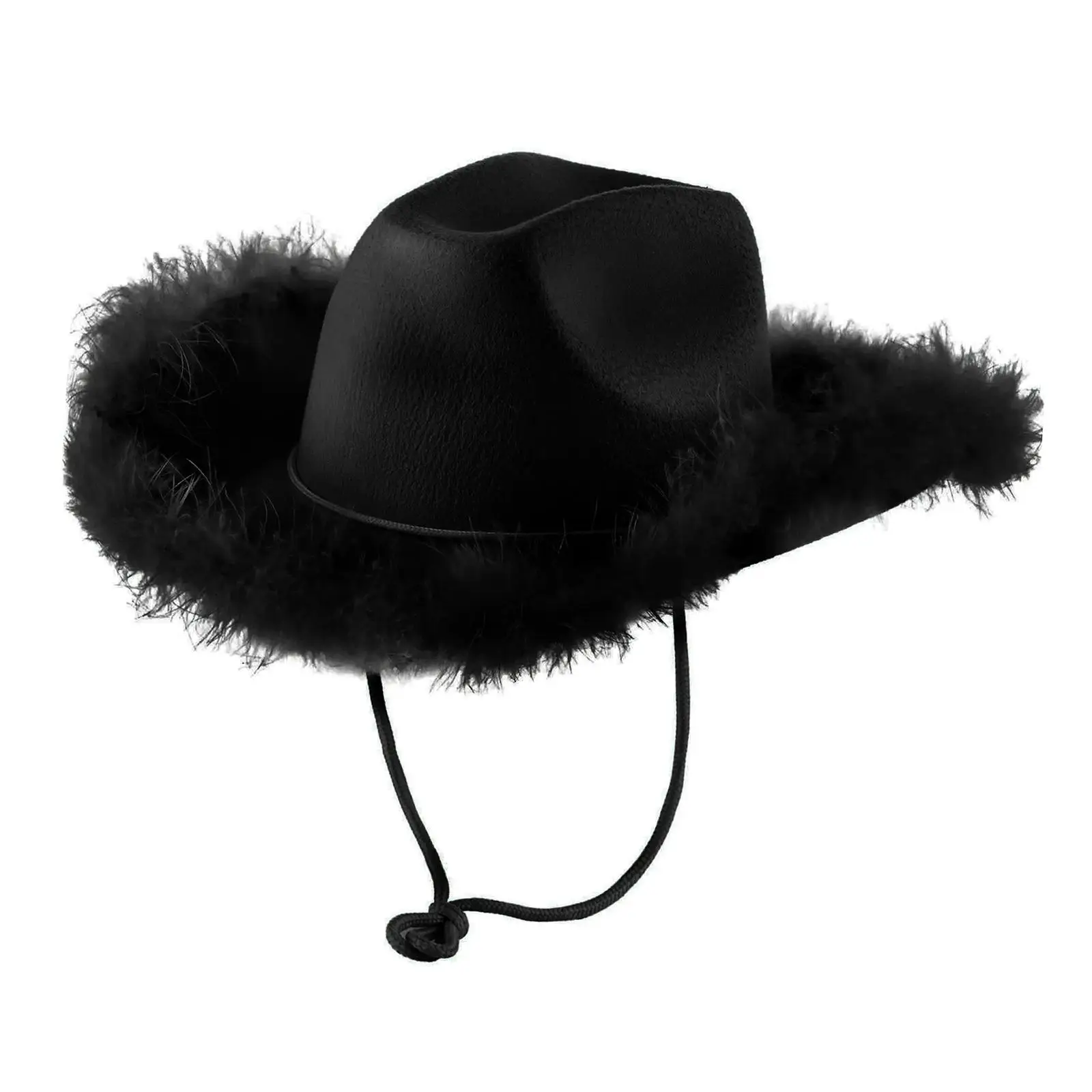 Western  Hat Stylish Wide Brim Outdoor Sunshade Hat Comfortable Versatile Sunhat for Parties Street Cosplay Hiking Beach