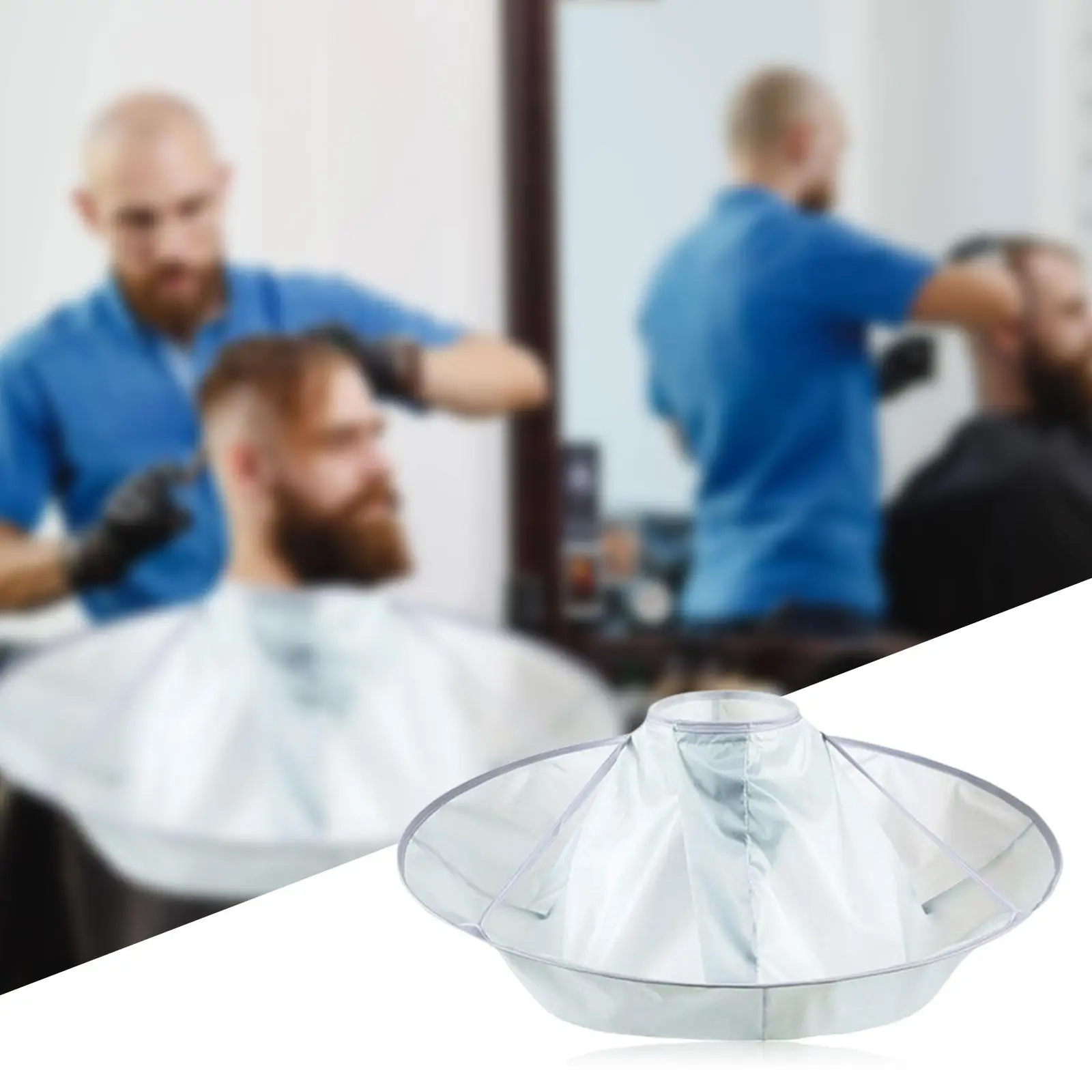 60cm Hair Cutting Cape Umbrella Waterproof for Women Men Hair Cutting Tools ,More Convenient Adjustable Lightweight Foldable