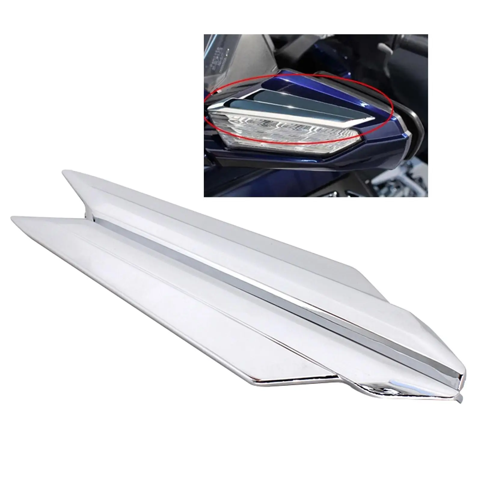 Motorcycles Decorative Cover Plastic Mirror Accents Surround & GL1833, 0